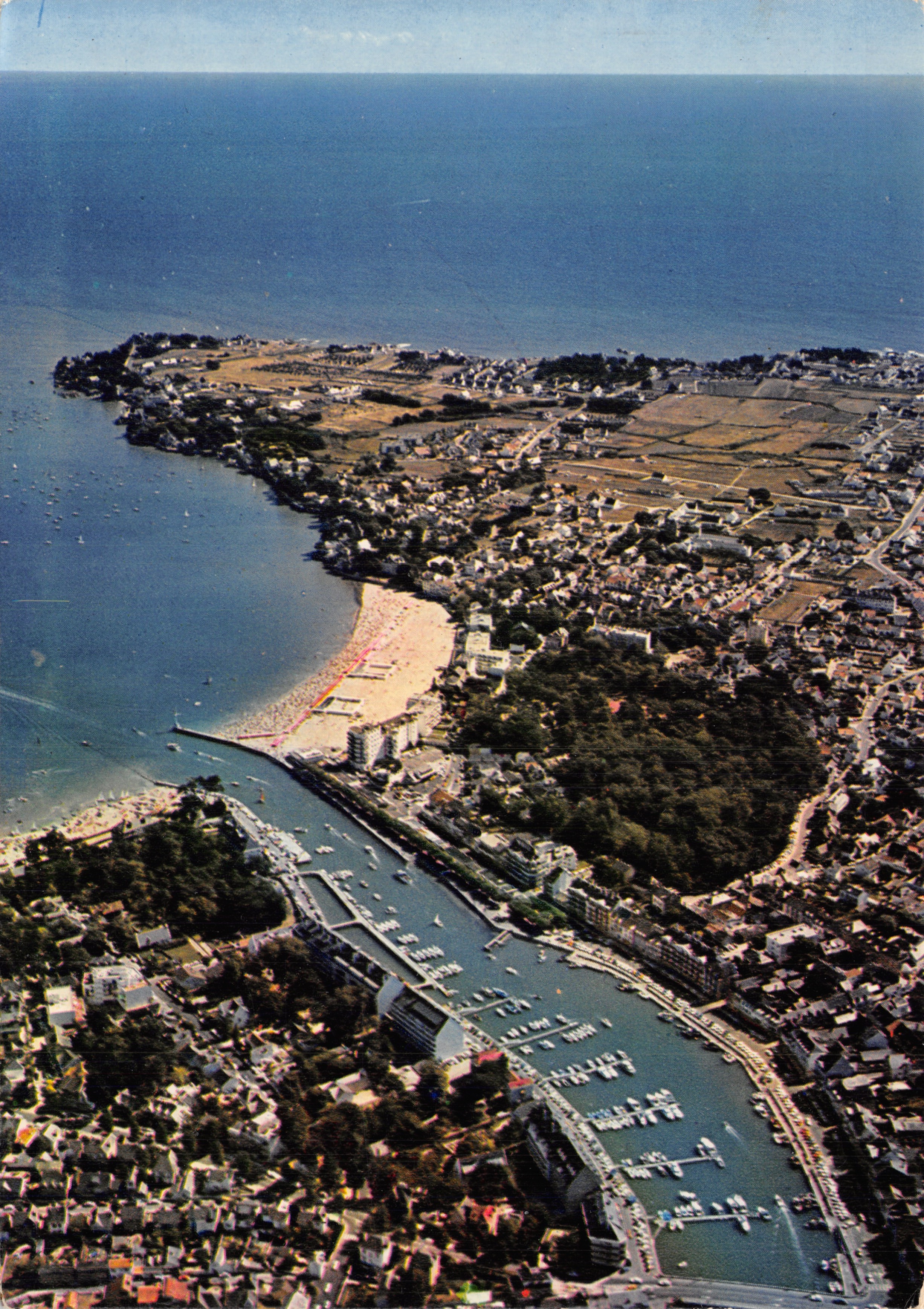 La Baule — vista aérea del puerto y la playa — S.E.C. Studio Chaloyard