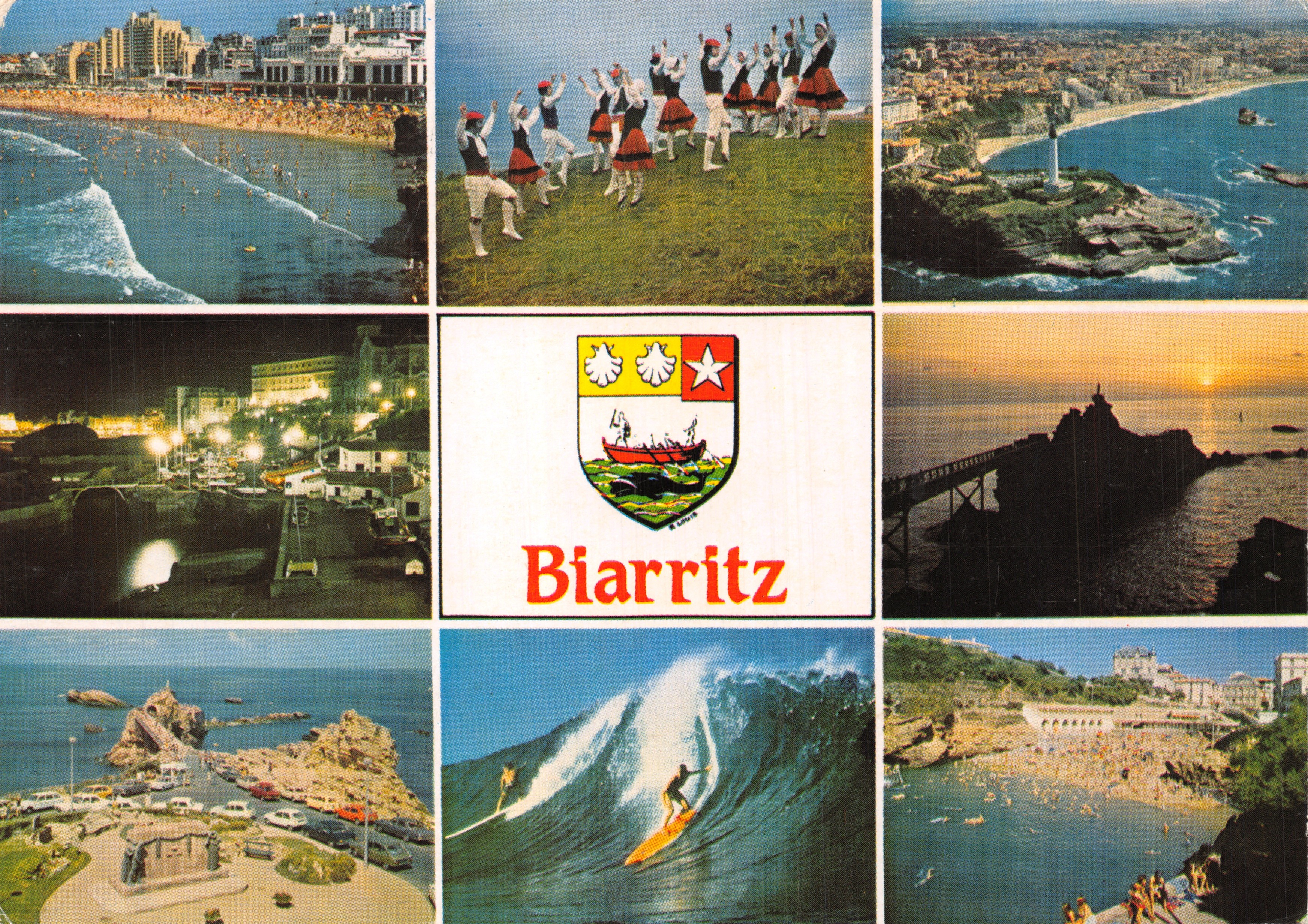 Biarritz — panoramische uitzicht en activiteiten — Editions et Impressions Combier / Macon