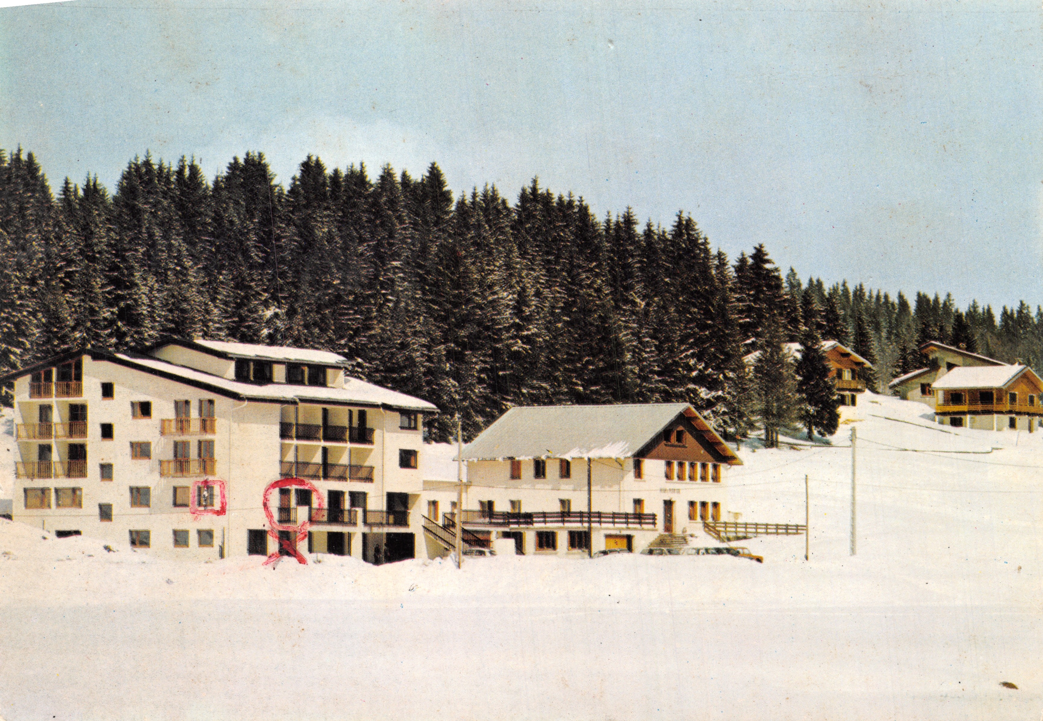 Lamoura - Haut-Jura — snowy vacation center — publisher Photo A. CHAPEL - 17370 ST TROJAN