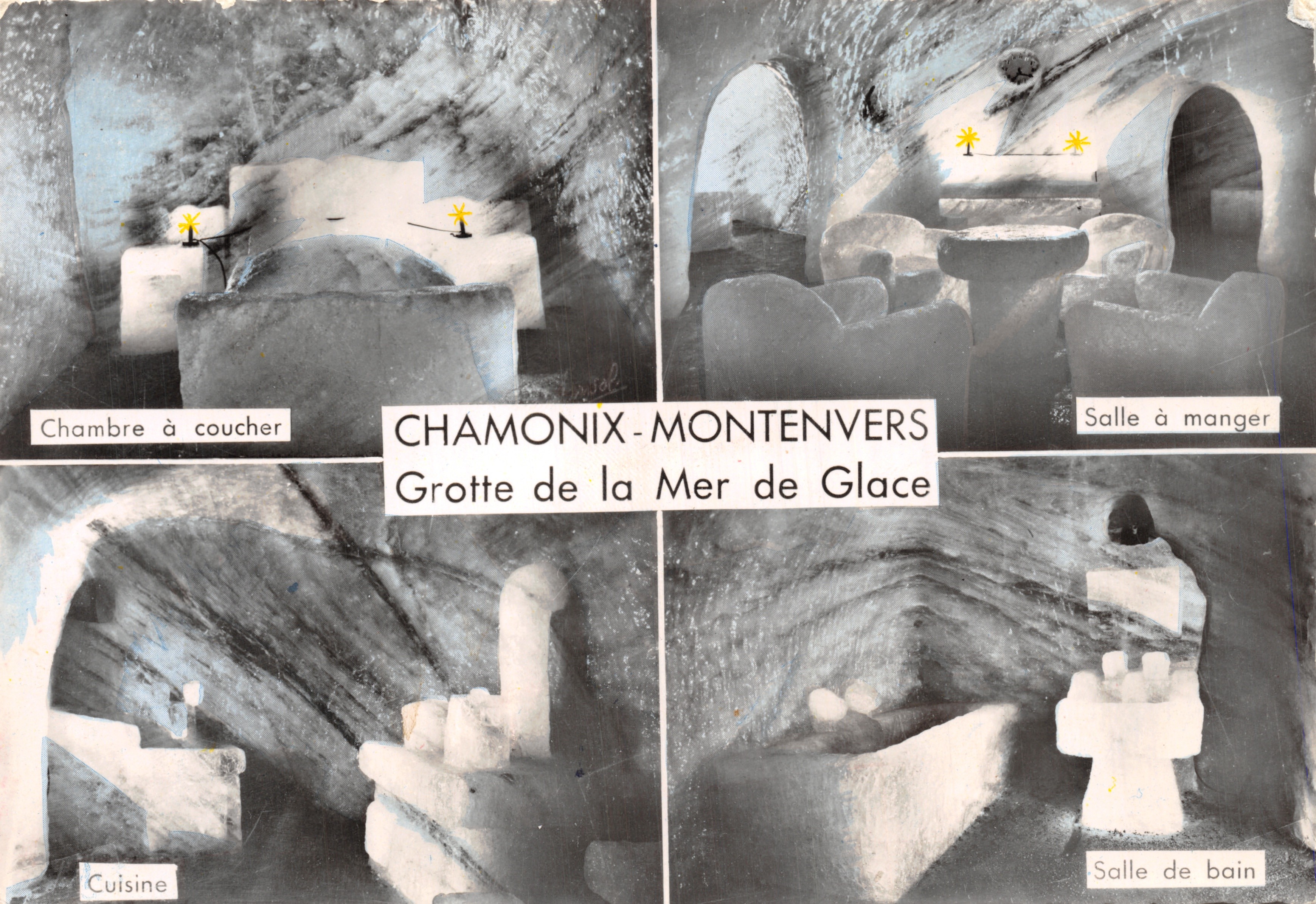 Chamonix-Montenvers — Grotte de la Mer de Glace — uitgever: Editions Photographiques Jansol