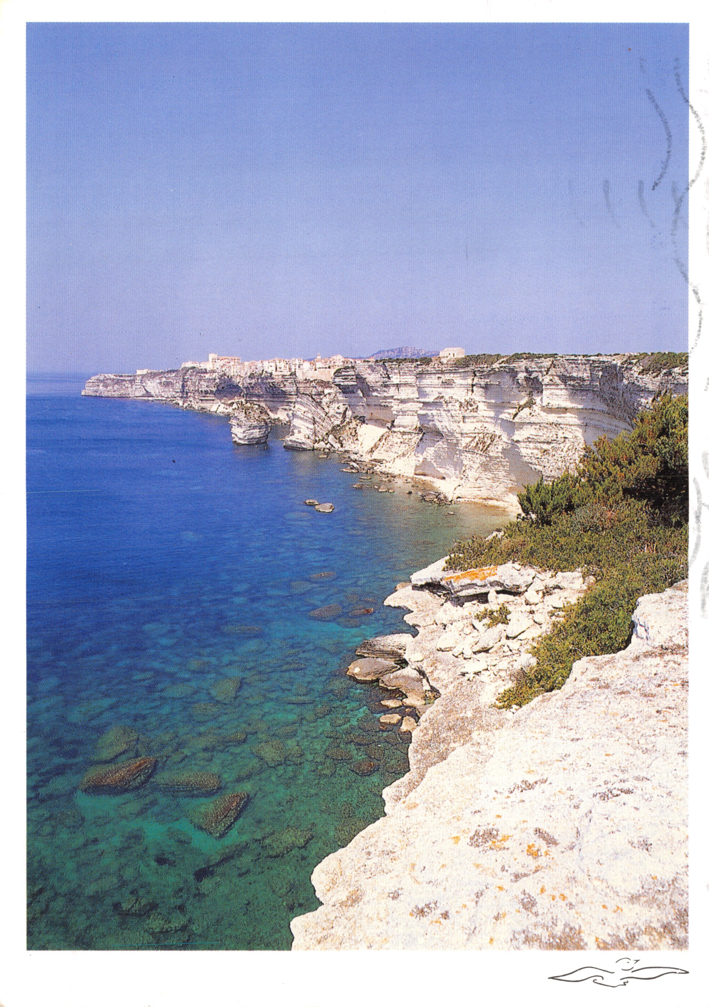 Bonifacio — vista de las rocas y el mar — Éditions LA GOELLE, n° Z.680