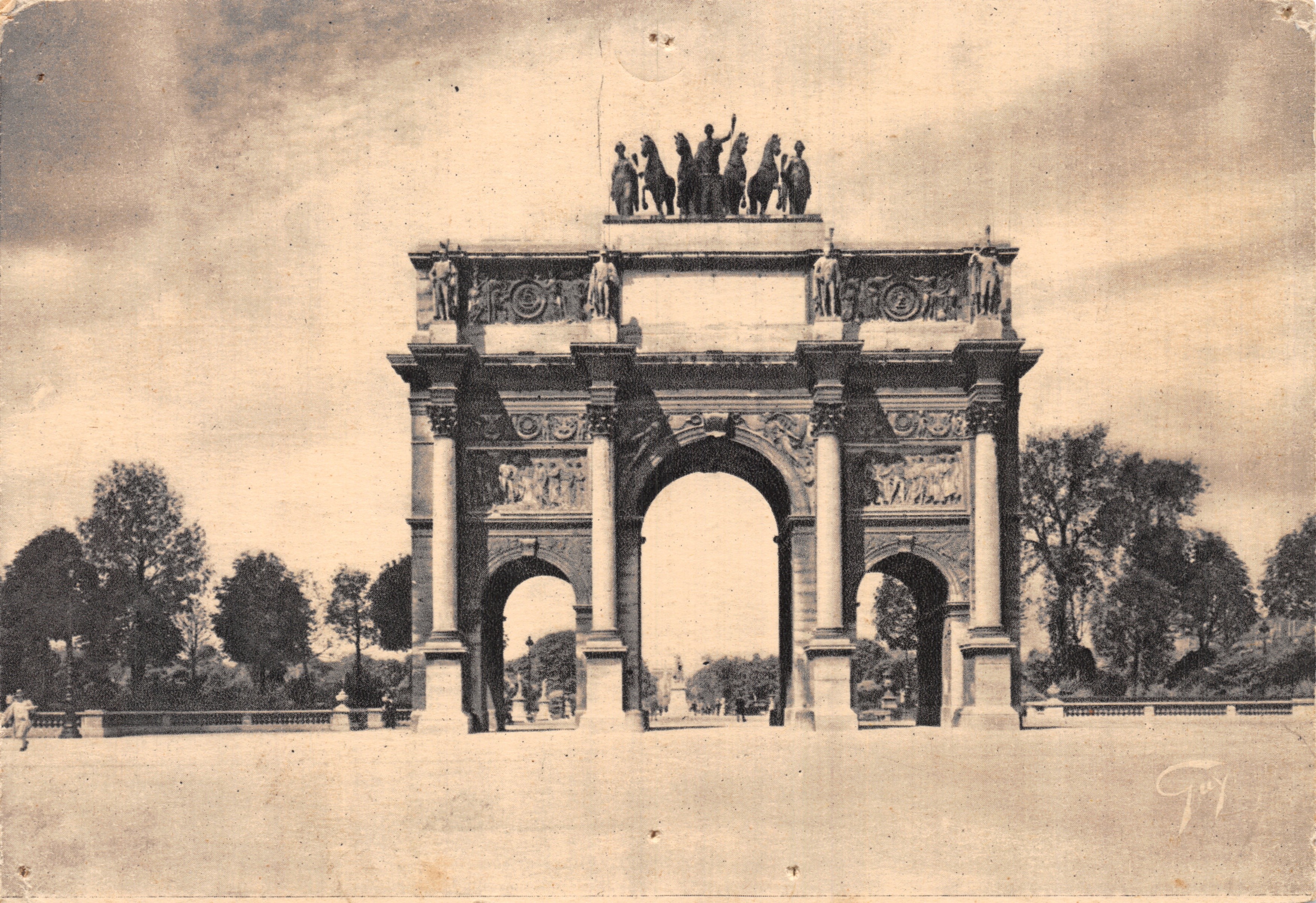 Arc de Triomphe du Carrousel — Paris — éditeur Fuy