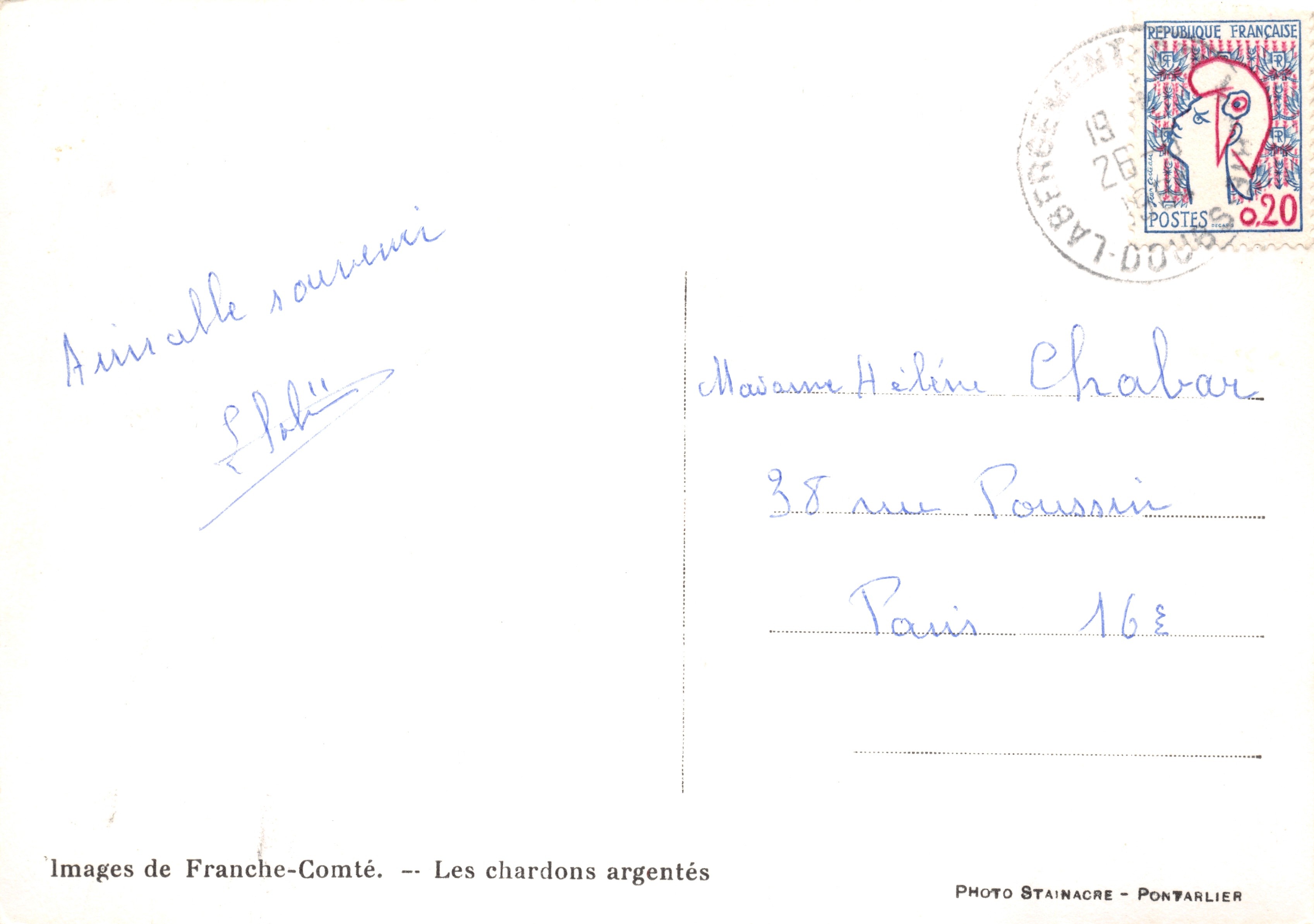 Cardos plateados — Imágenes de Franche-Comté — PHOTO STAINACRE - PONTARLIER — Reverso