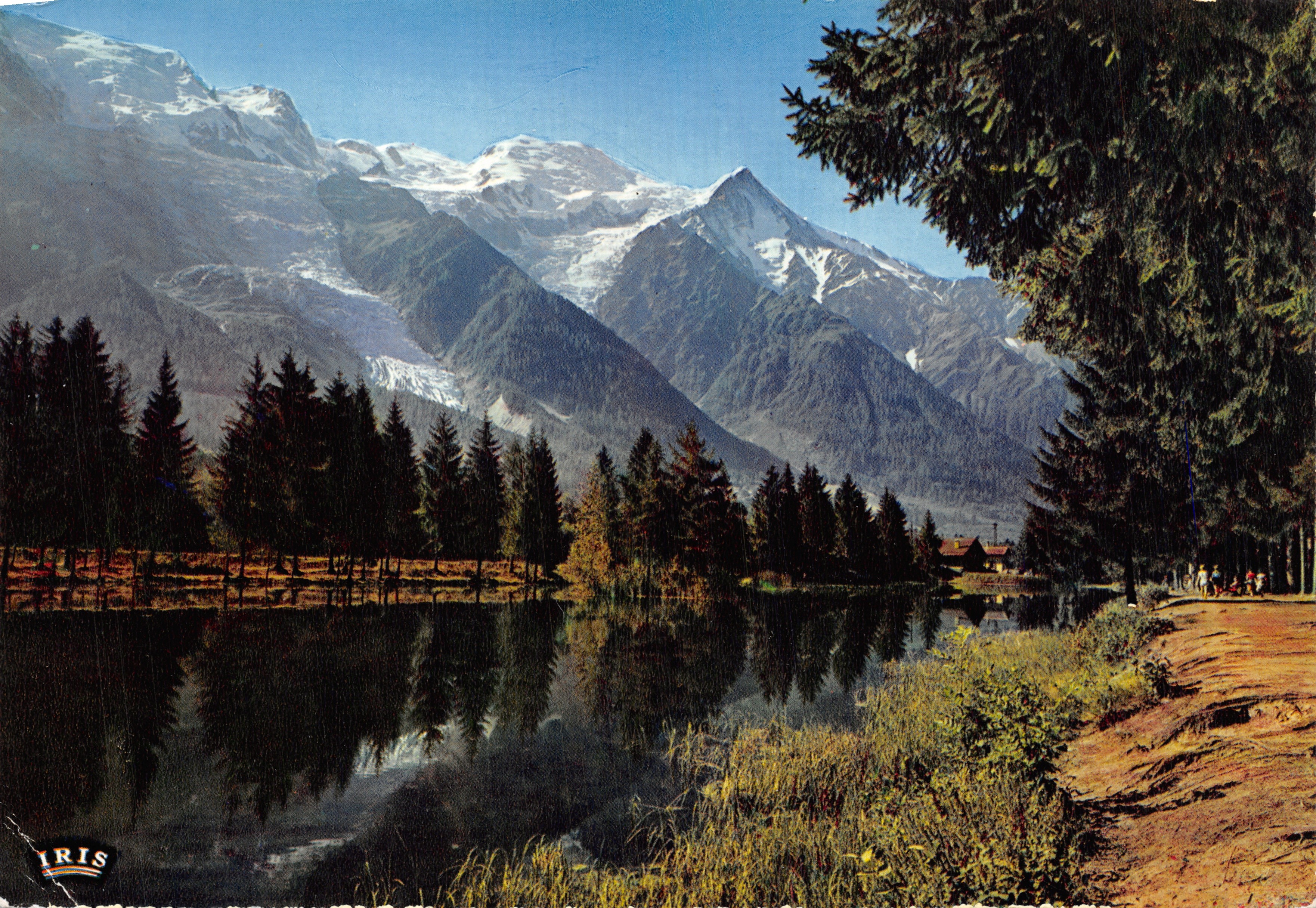 Chamonix - Mont Blanc — Lago de los Gaillands y el Mont Blanc, editor IRIS