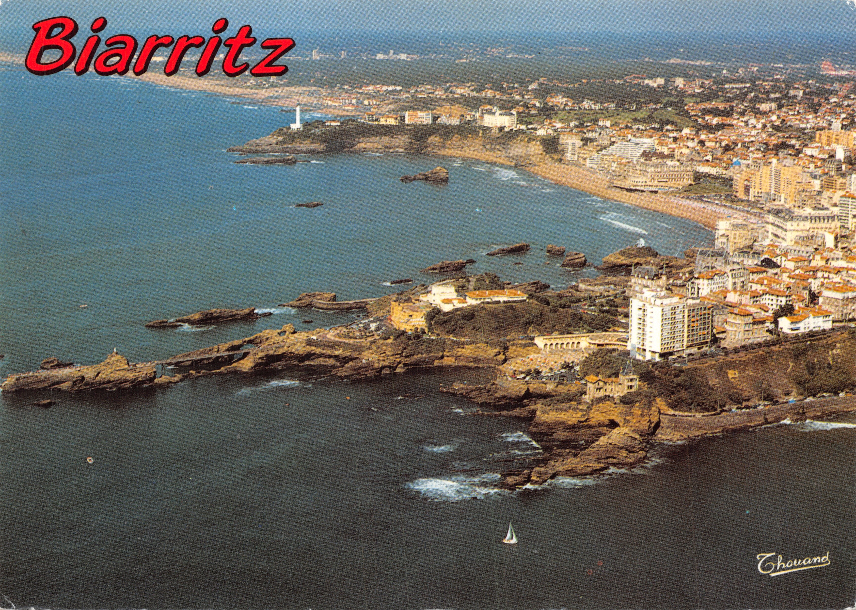 Biarritz — vue aérienne générale — éditeur Thouand