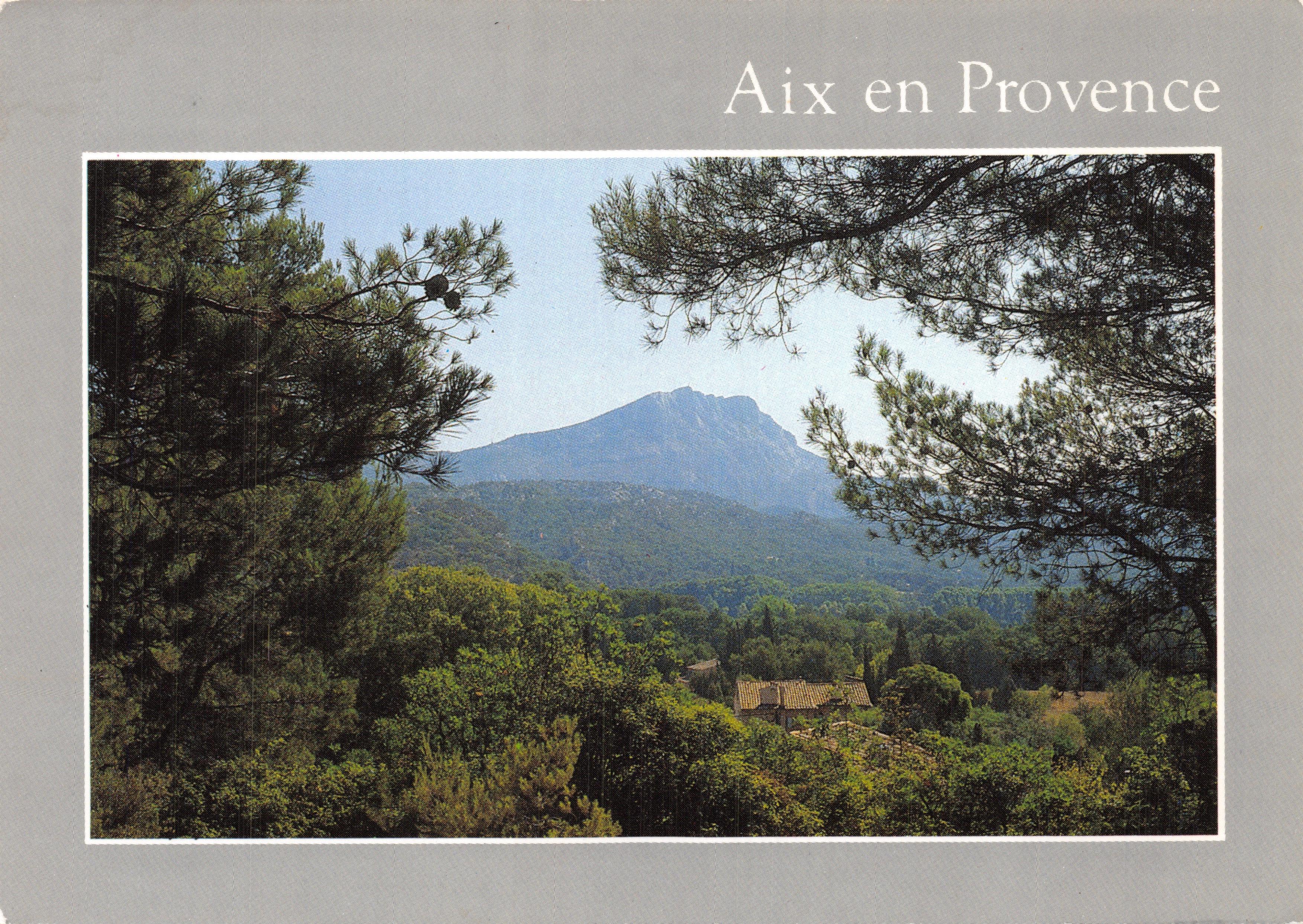 Aix en Provence — vue de la Montagne Sainte-Victoire — éditeur JOYAUX DE PROVENCE (B.D.R.)
