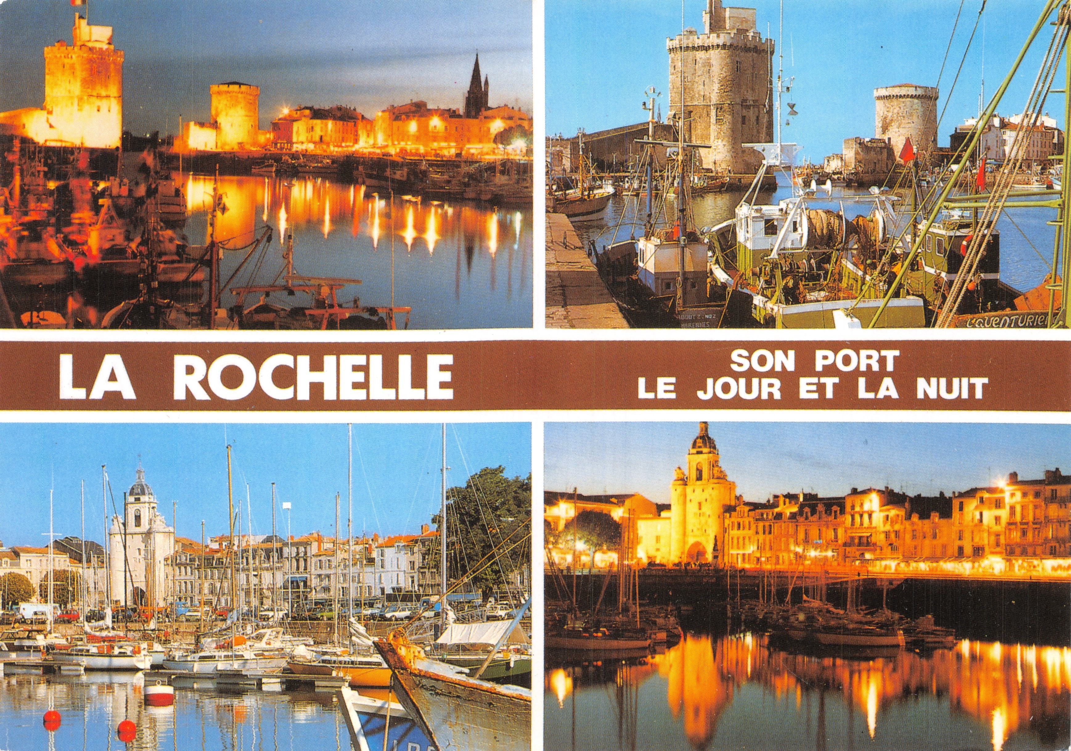 La Rochelle — Su puerto de día y de noche — Editor: Artud Répress. Editores