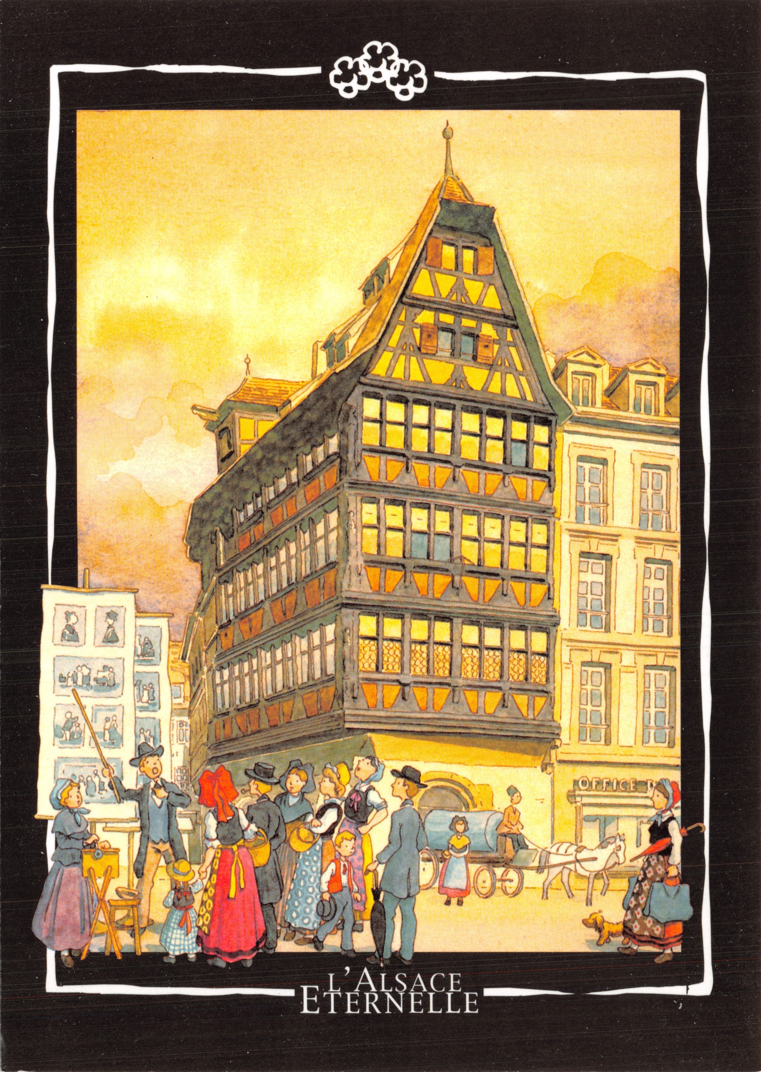 L'Alsazia Eterna — Animazione sulla piazza, editore Pfister editions, n. VR 25
