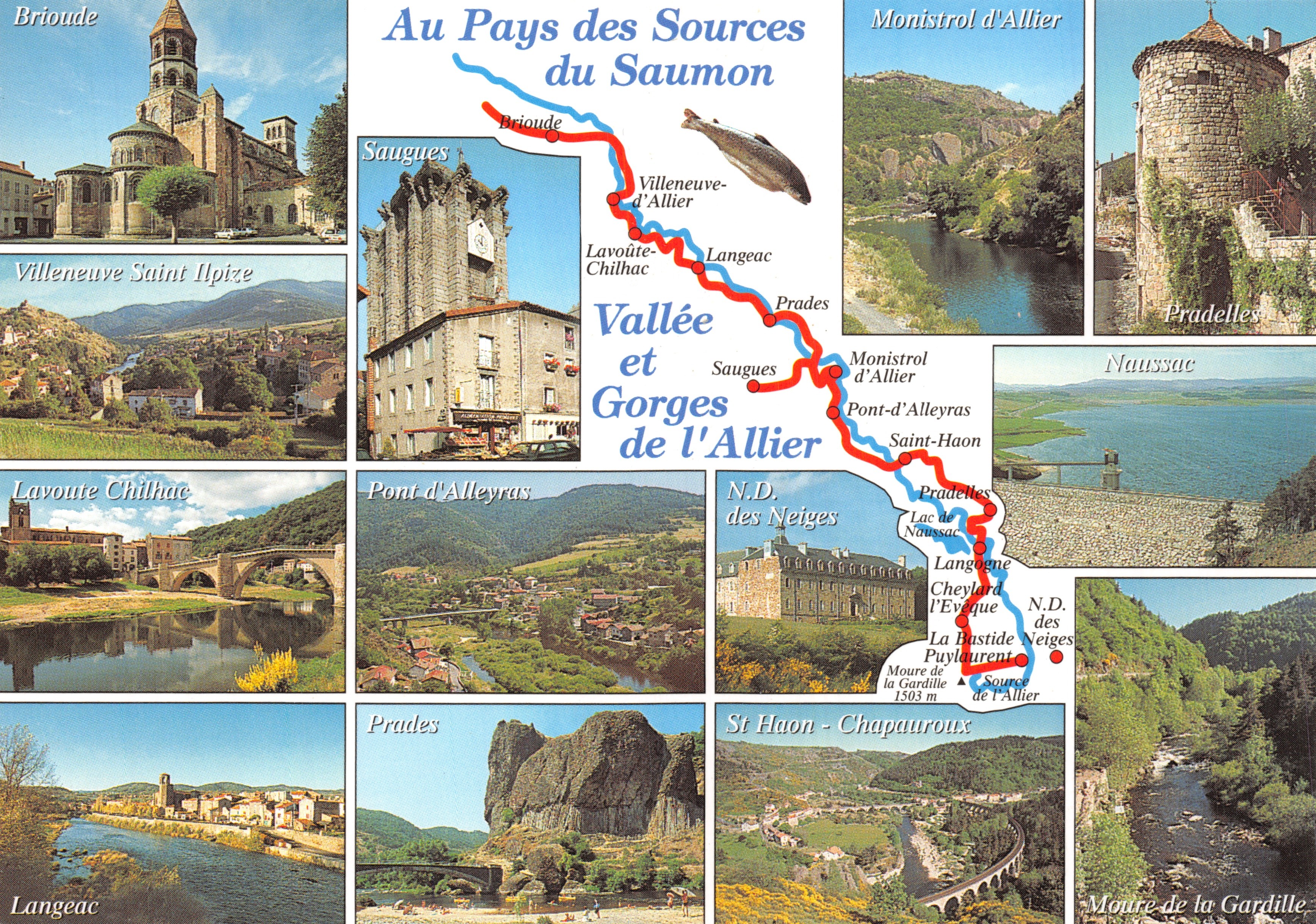 En el País de las Fuentes del Salmón — Valle y Gargantas del Allier — Editions PASTIRE