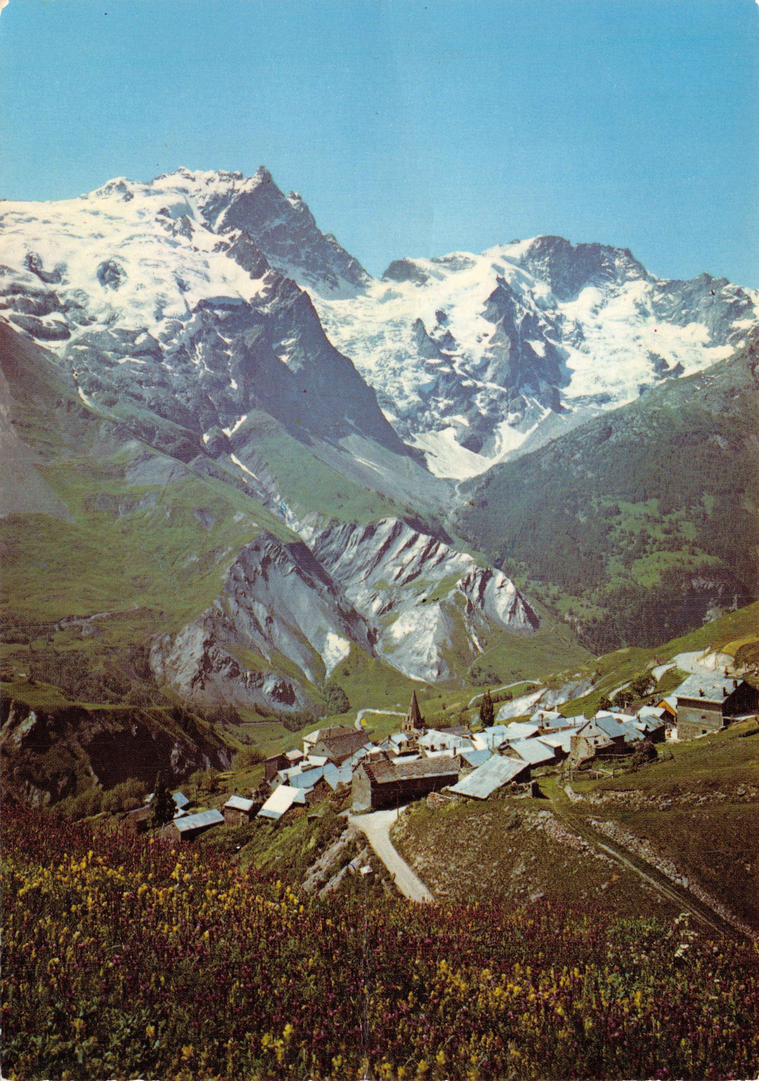 Hameau des Hieres — vista del macizo de La Meije y sus glaciares — editor LIONCOLAM, n.º 39/881