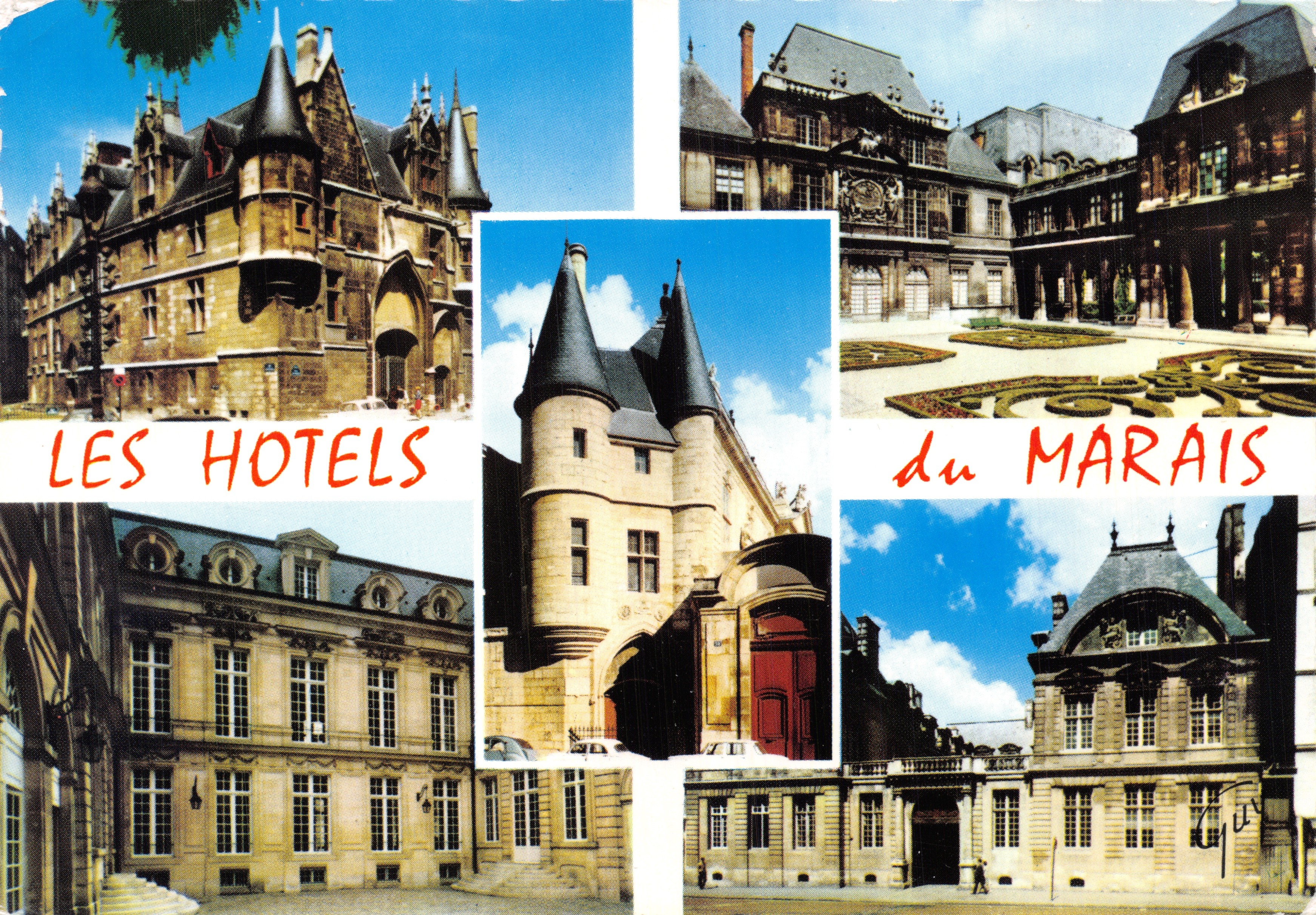 Les Hôtels du Marais — collages architecturaux — Éditeur GUY, n°5183
