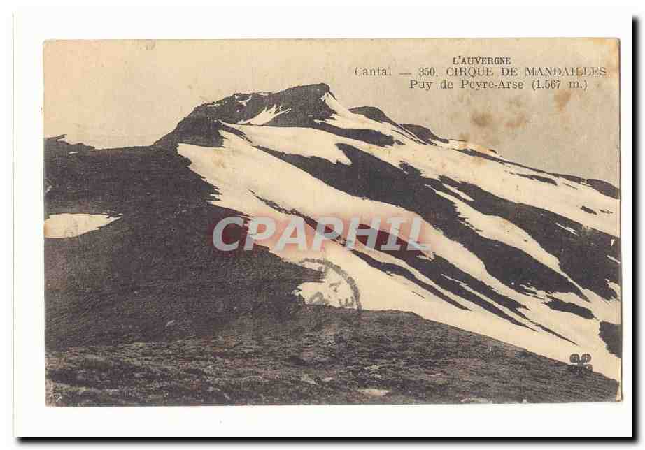 Cantal CPA Cirque de Mandailles Puy de Peyre Arse