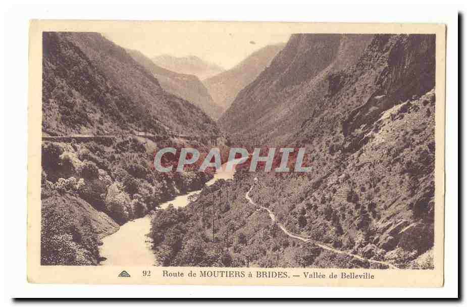 route du Mouthiers a Brides CPA Vallee de Belleville