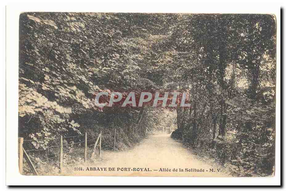 Abbaye de port Royal CPA Allee de la solitude