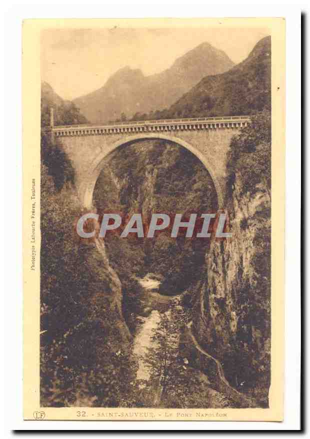 Saint Sauveur CPA Le pont Napoleon