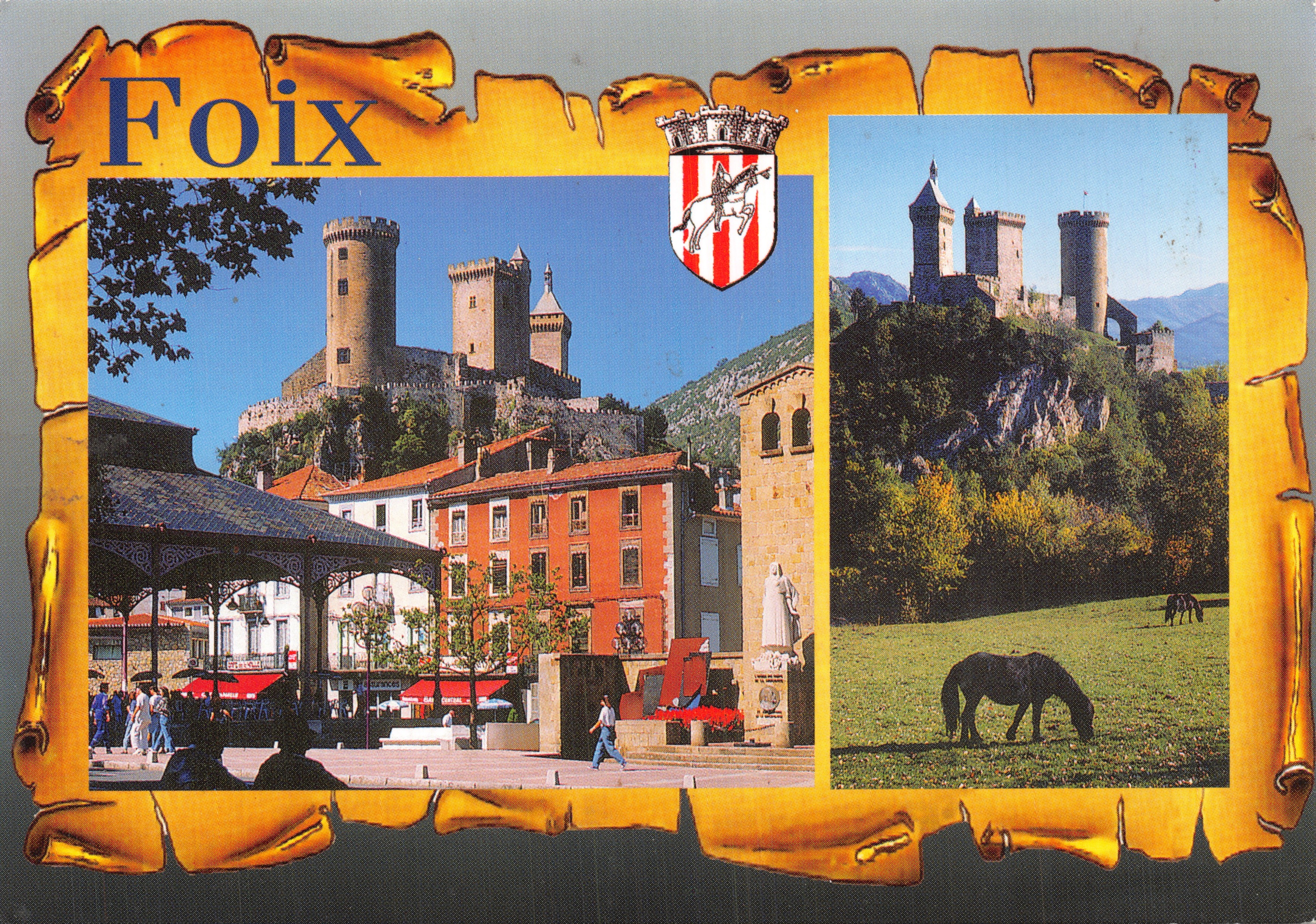 Foix — castello fortificato e hall — Éditions Larrey