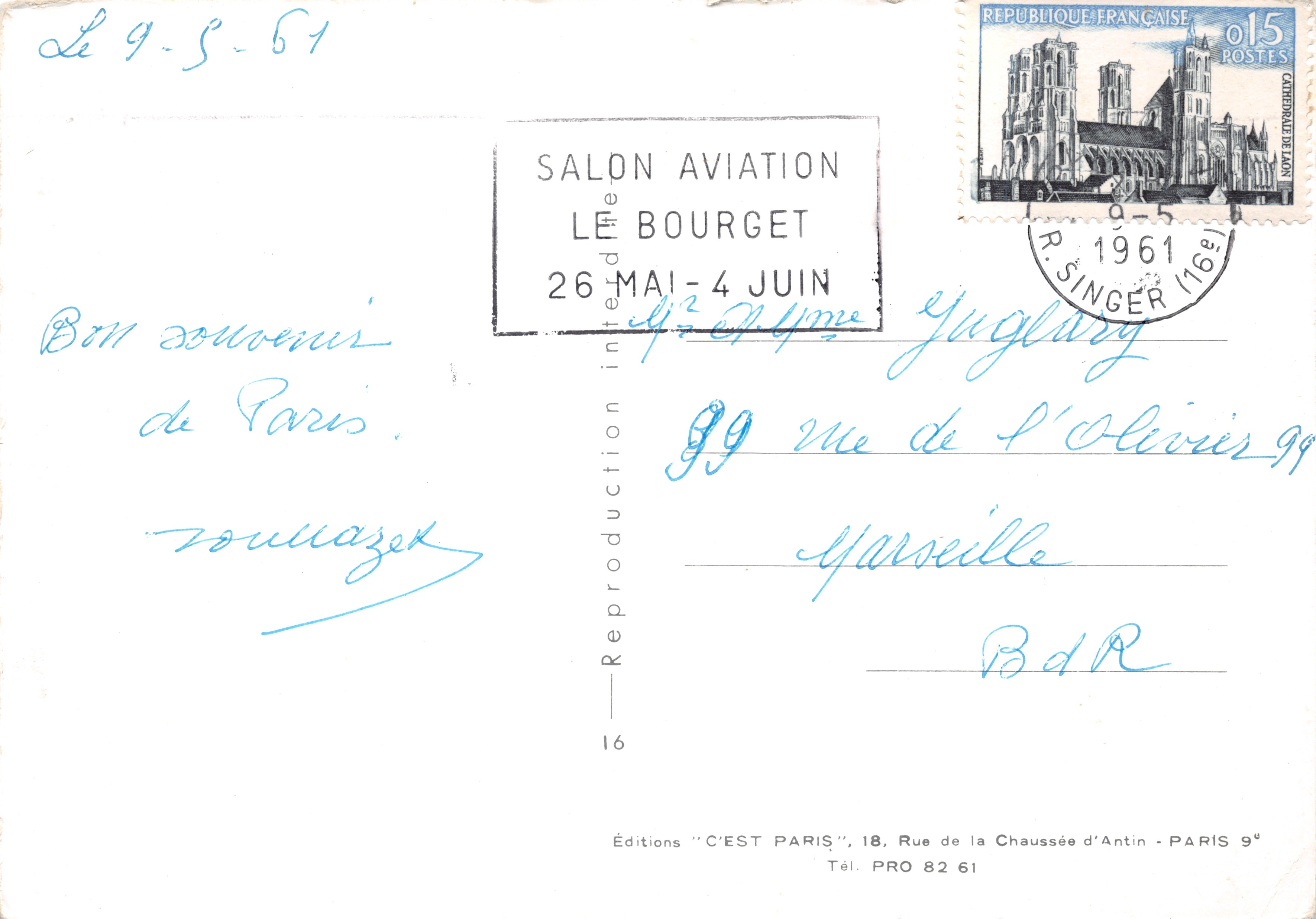 Parijs — Le Moulin Rouge — Uitgaven 'C'EST PARIS — Achterkant