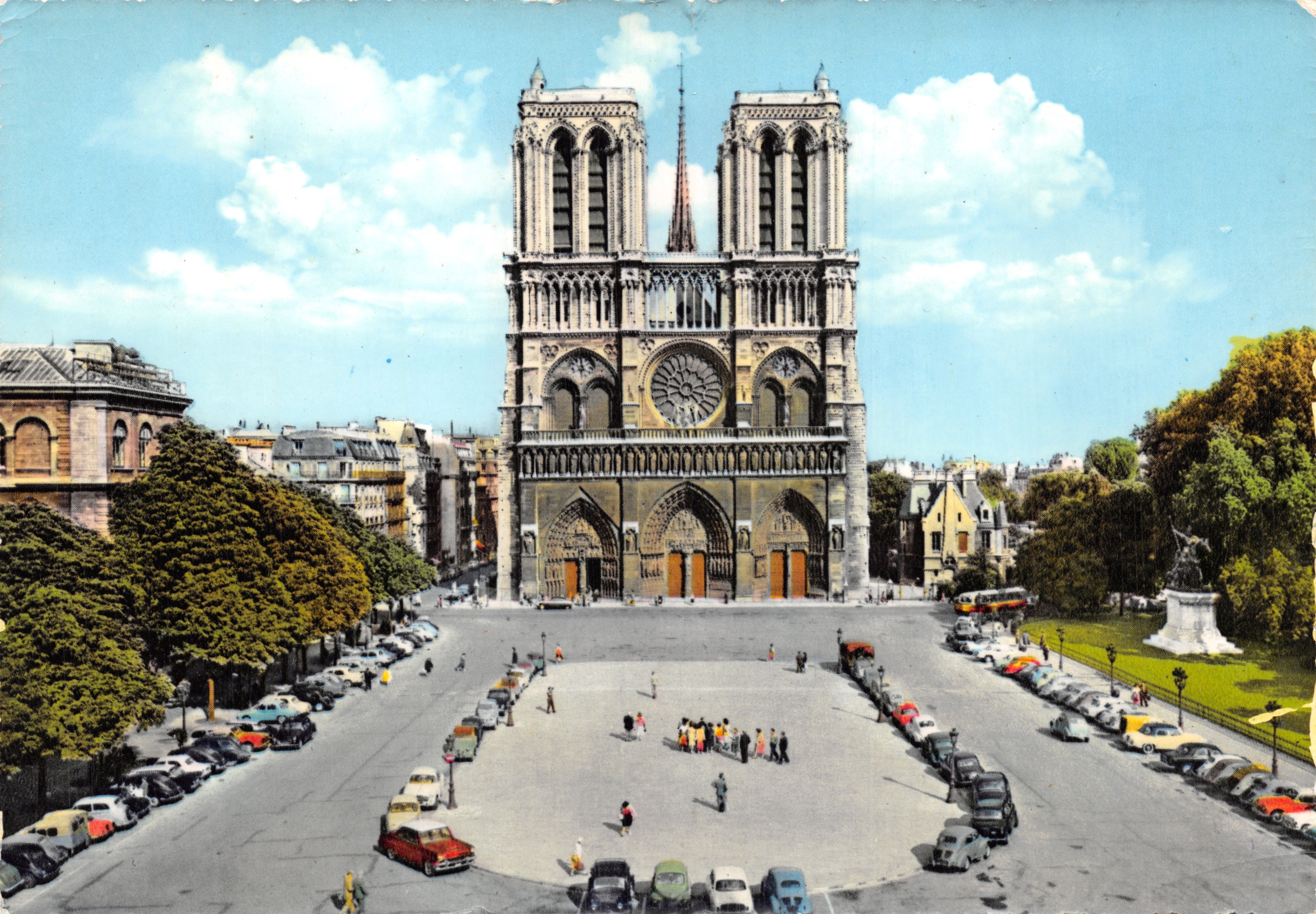 Notre-Dame de Paris — Hauptfassade — unbekannter Verleger, Nr. 16