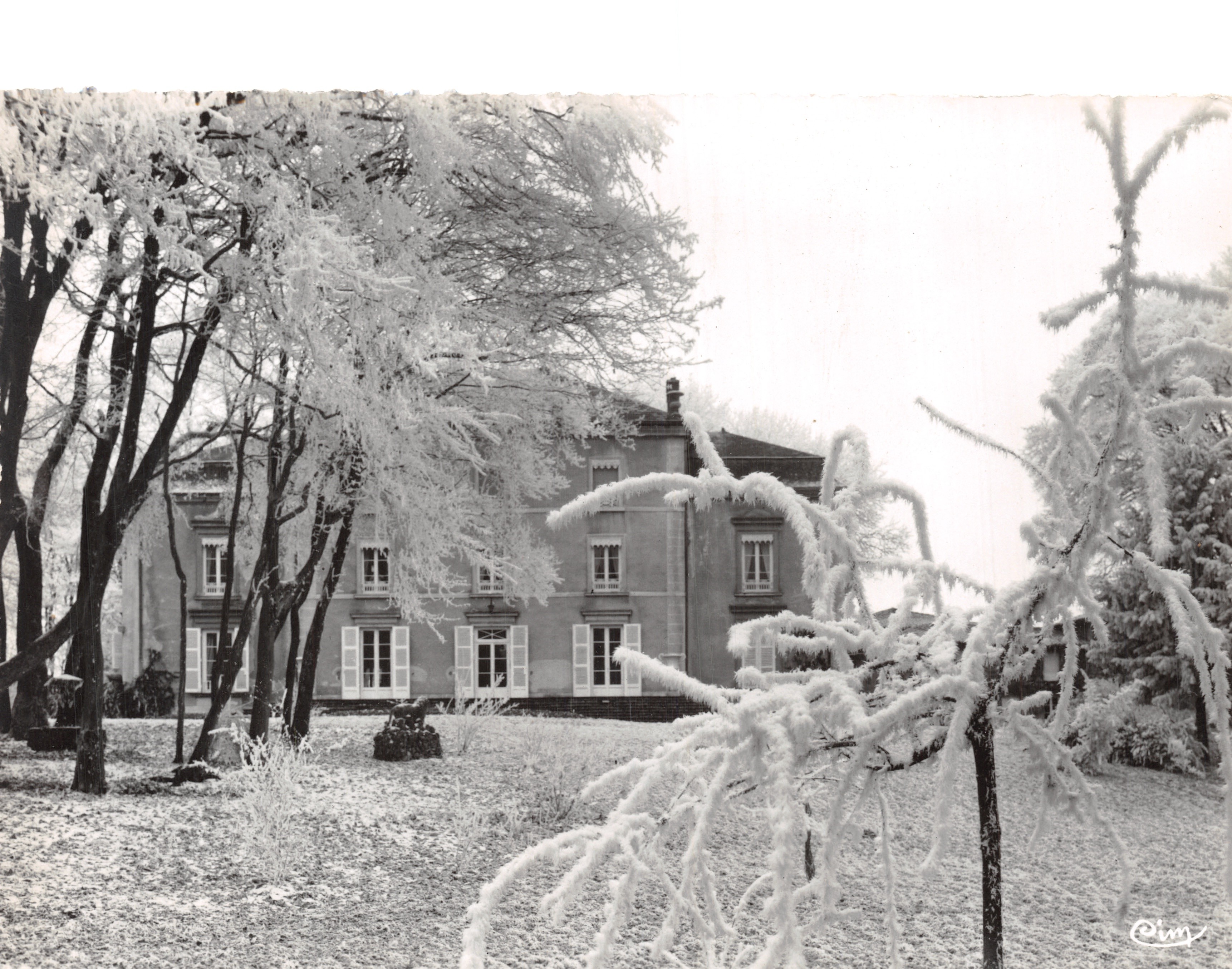 Charnay-lès-Mâcon — La Tournache — maison entourée de branches gelées