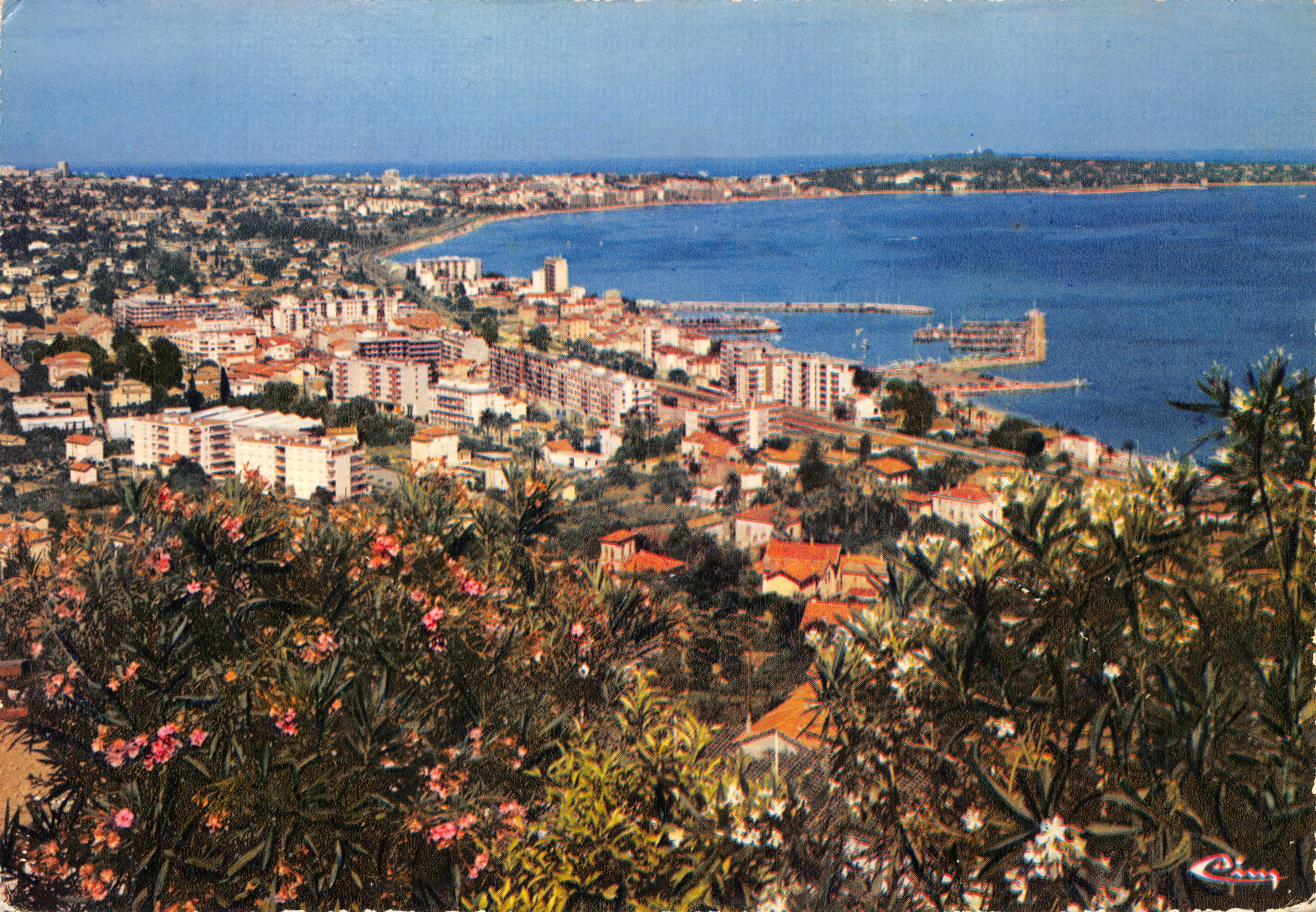 Golfe-Juan (Alpes-Maritimes) — vue générale sur le port — Imprimeur Combier