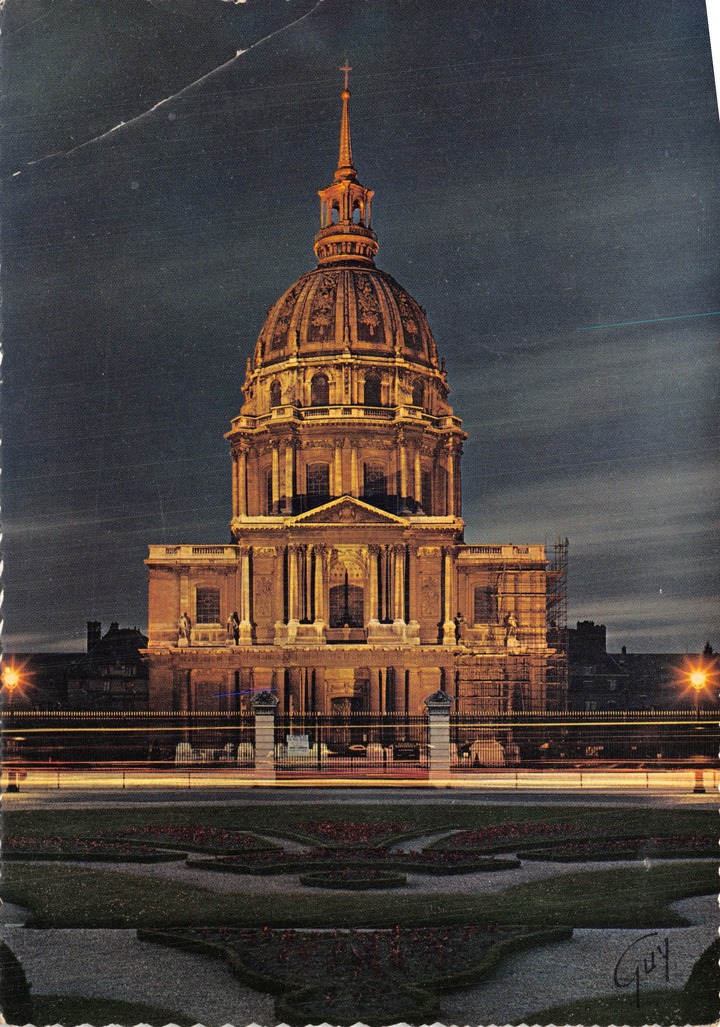 Le dôme des Invalides — vue de nuit (éd. André LECONTE, n° 5057)