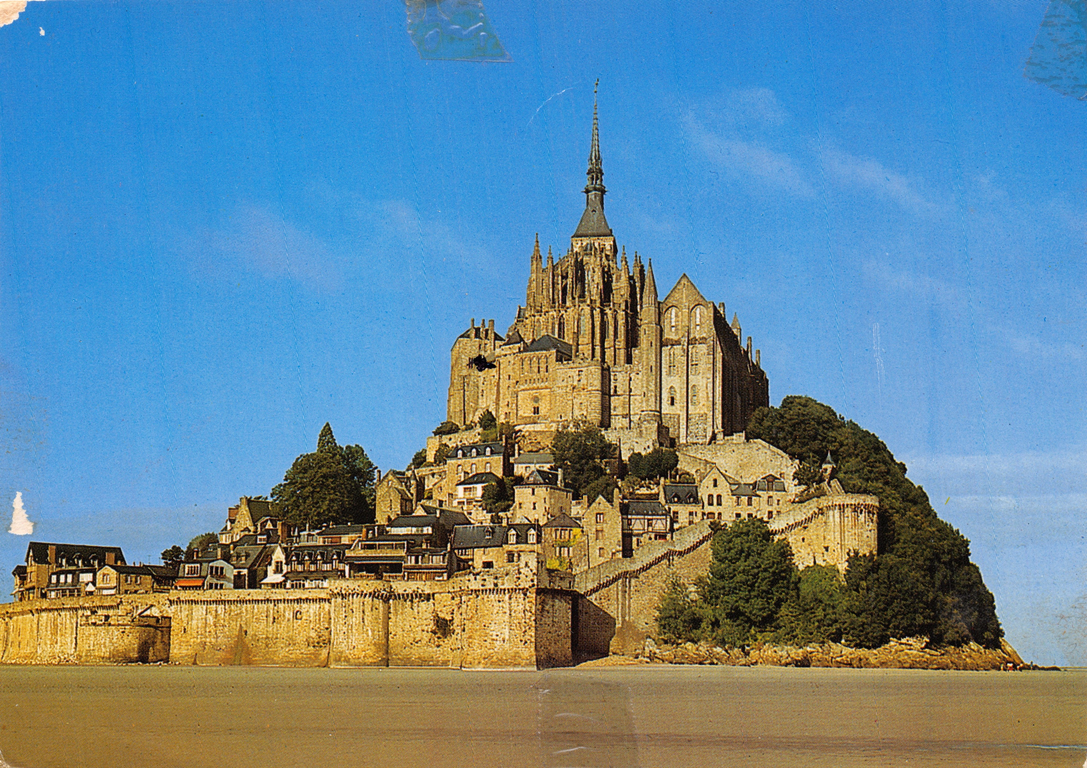 Mont Saint-Michel — vue des remparts et du mont — éditeur Panazol n°1.158