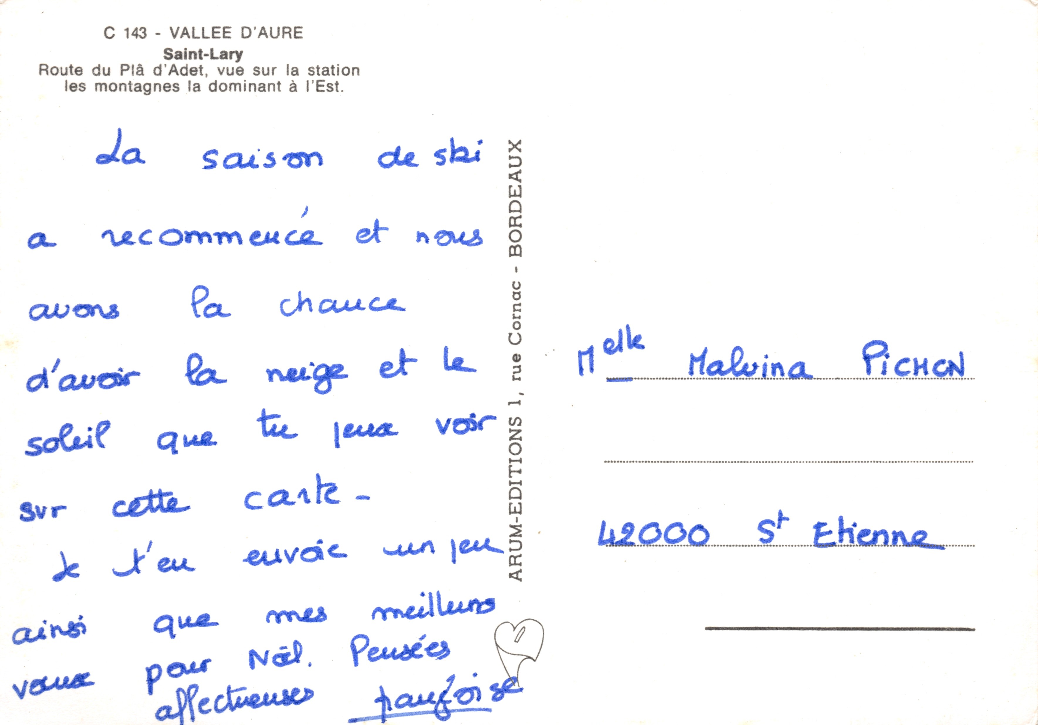 Valley of Aure — View of the Saint-Lary ski station overlooking the mountains to the East — ARUM-EDITIONS — Back