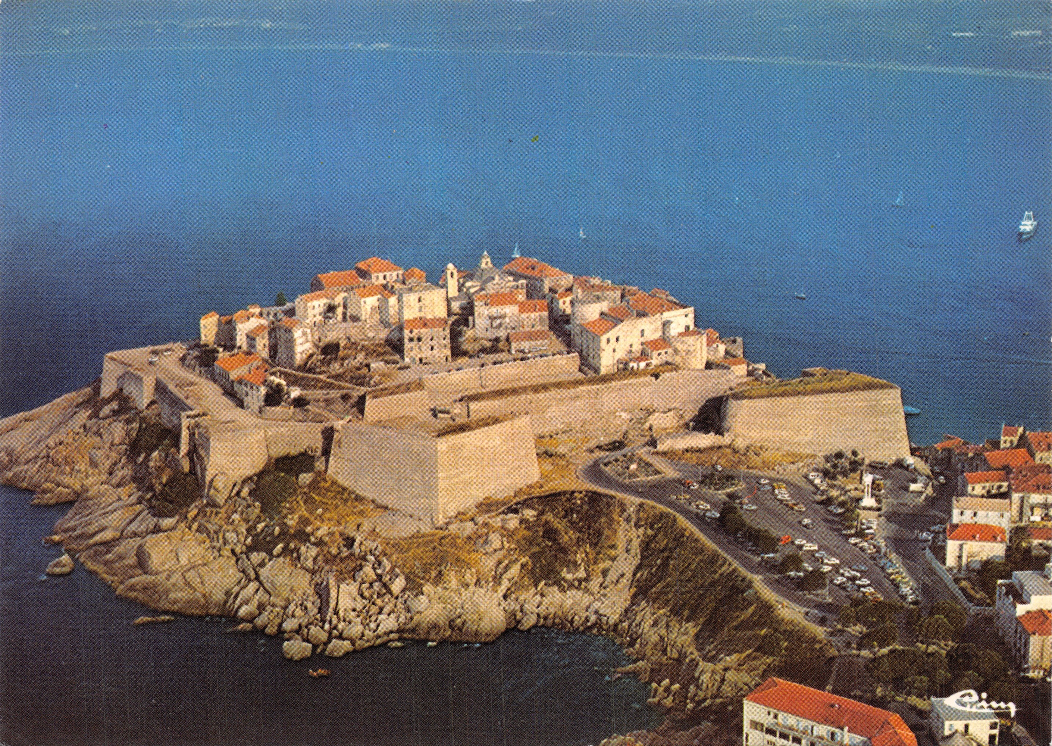 Calvi — Catedral vista desde arriba — Calvi (Córcega) — Imprimeur Macon