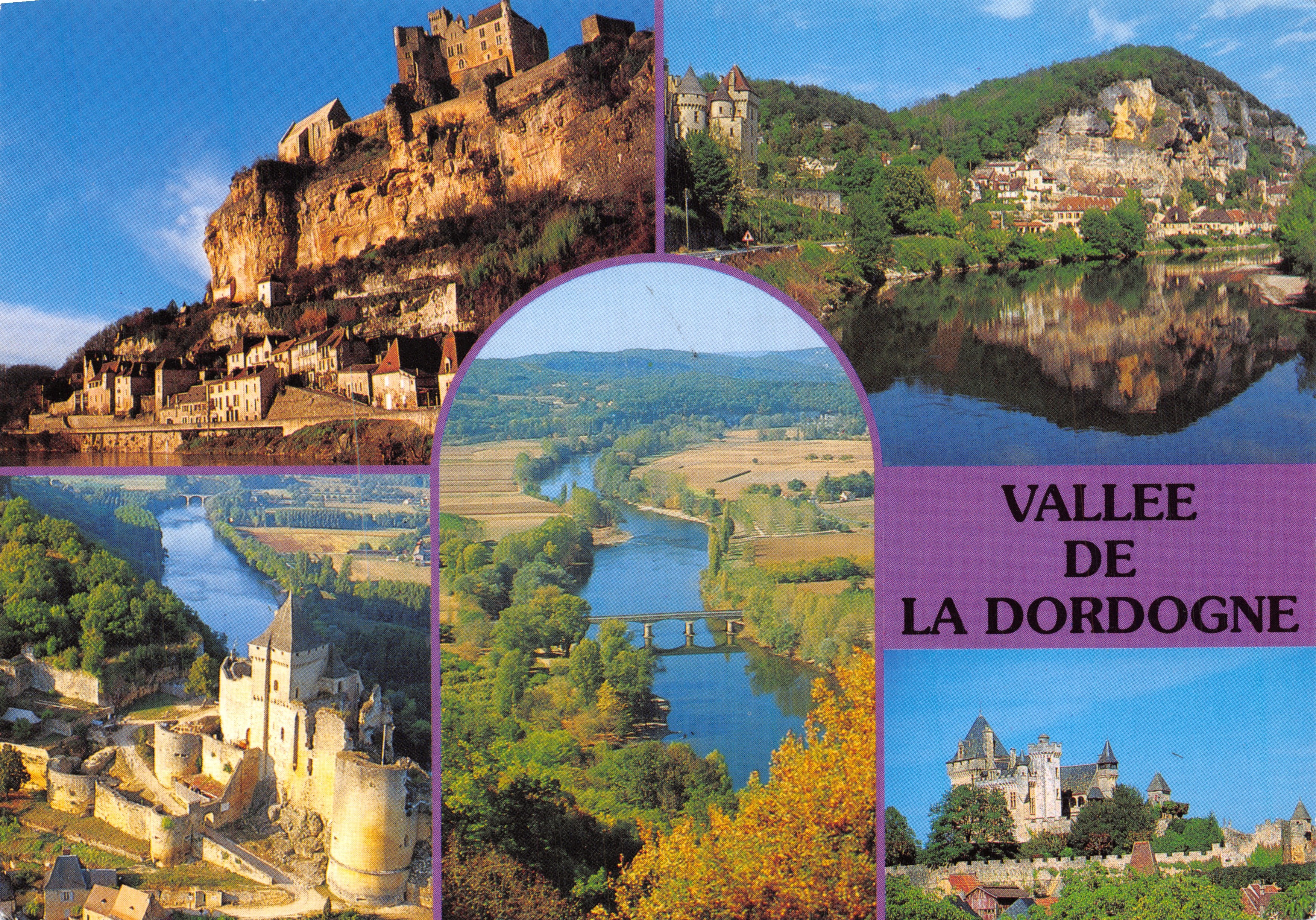 Valle de la Dordogne — paisajes y castillos — Éditions René, n° 3670