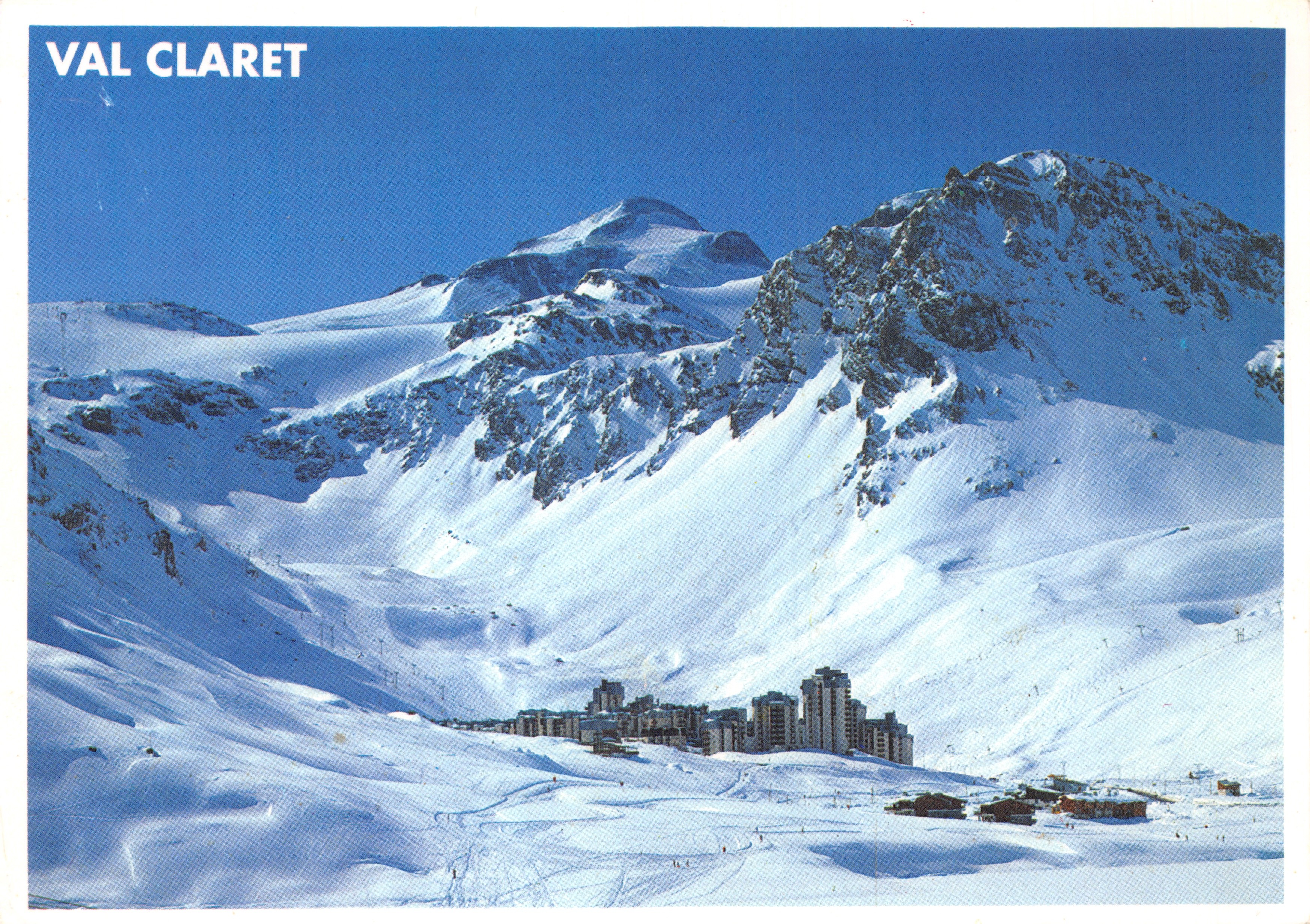 Val Claret — allgemeiner Blick auf das Skigebiet mit dem Gletscher Grande Motte — Verleger Tignes ppal