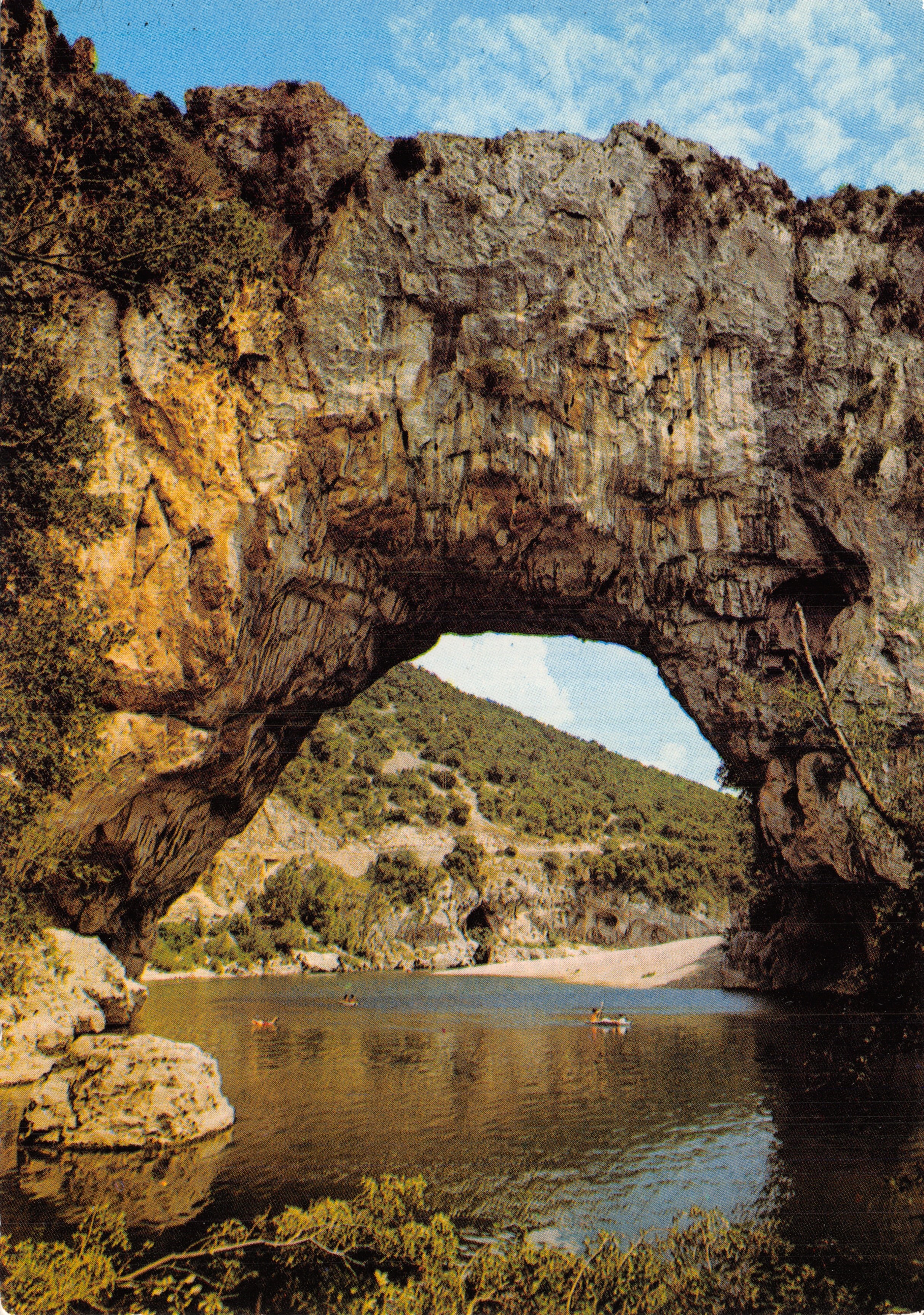 Le Gorges de l'Ardèche — Il Pont d'Arc, apertura 55 m — Stampa in Francia, n° B.11861