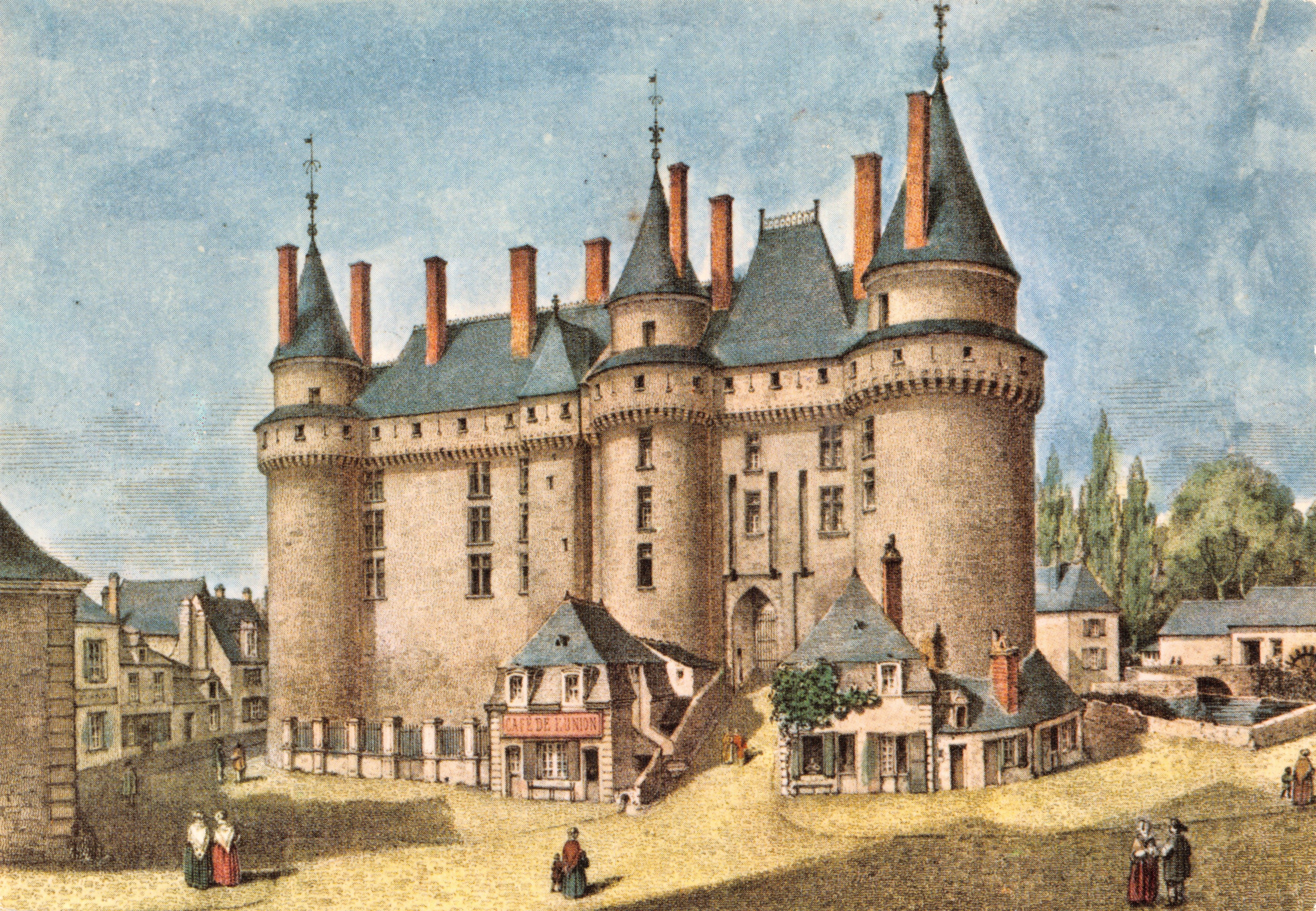Castello di Langeais — ingresso al castello — Editions VALORE, n. 2738