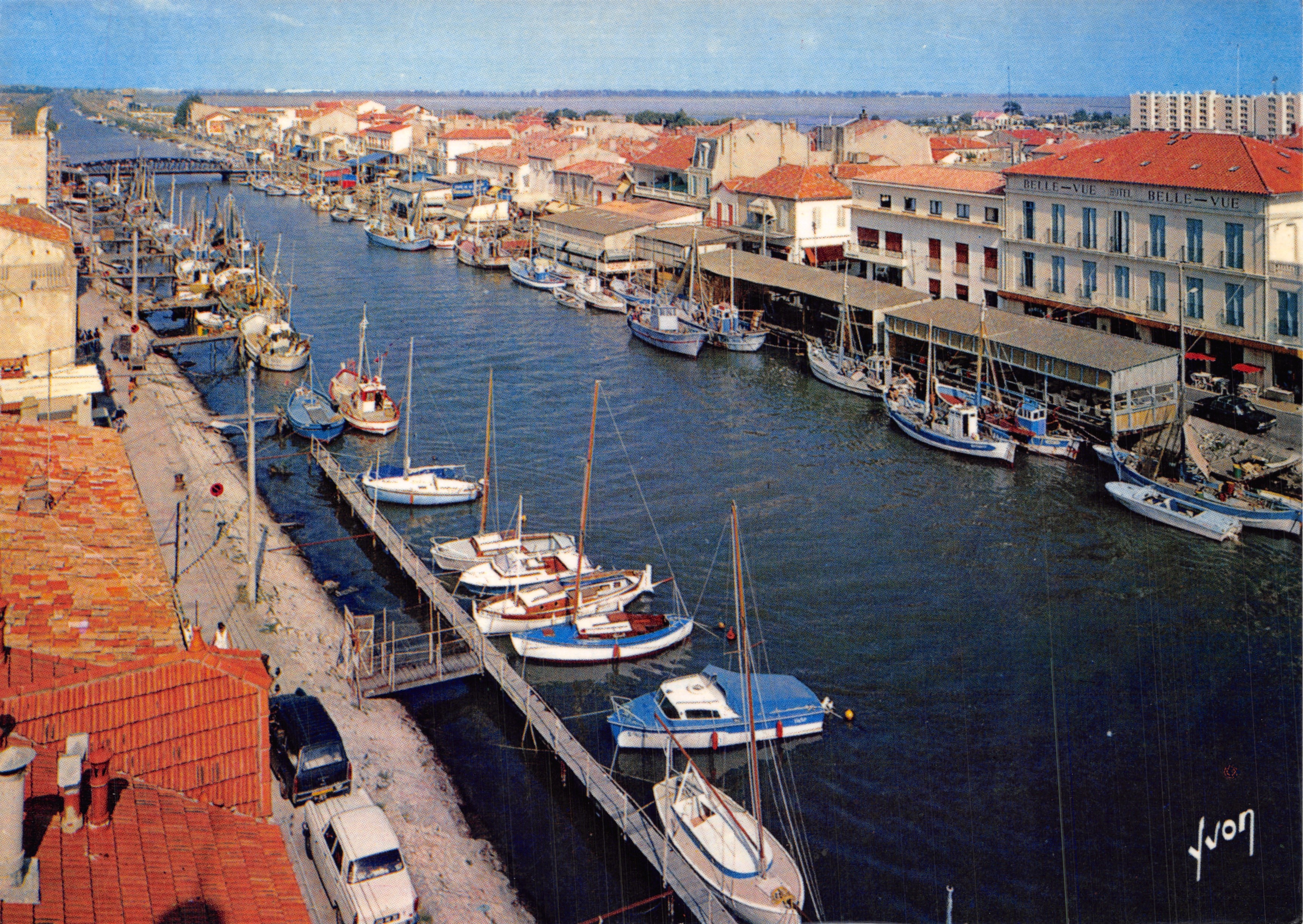 Panoramica del Canale e dei suoi Moli — Grau-du-Roi (Gard) — Edizioni d'arte Yvon