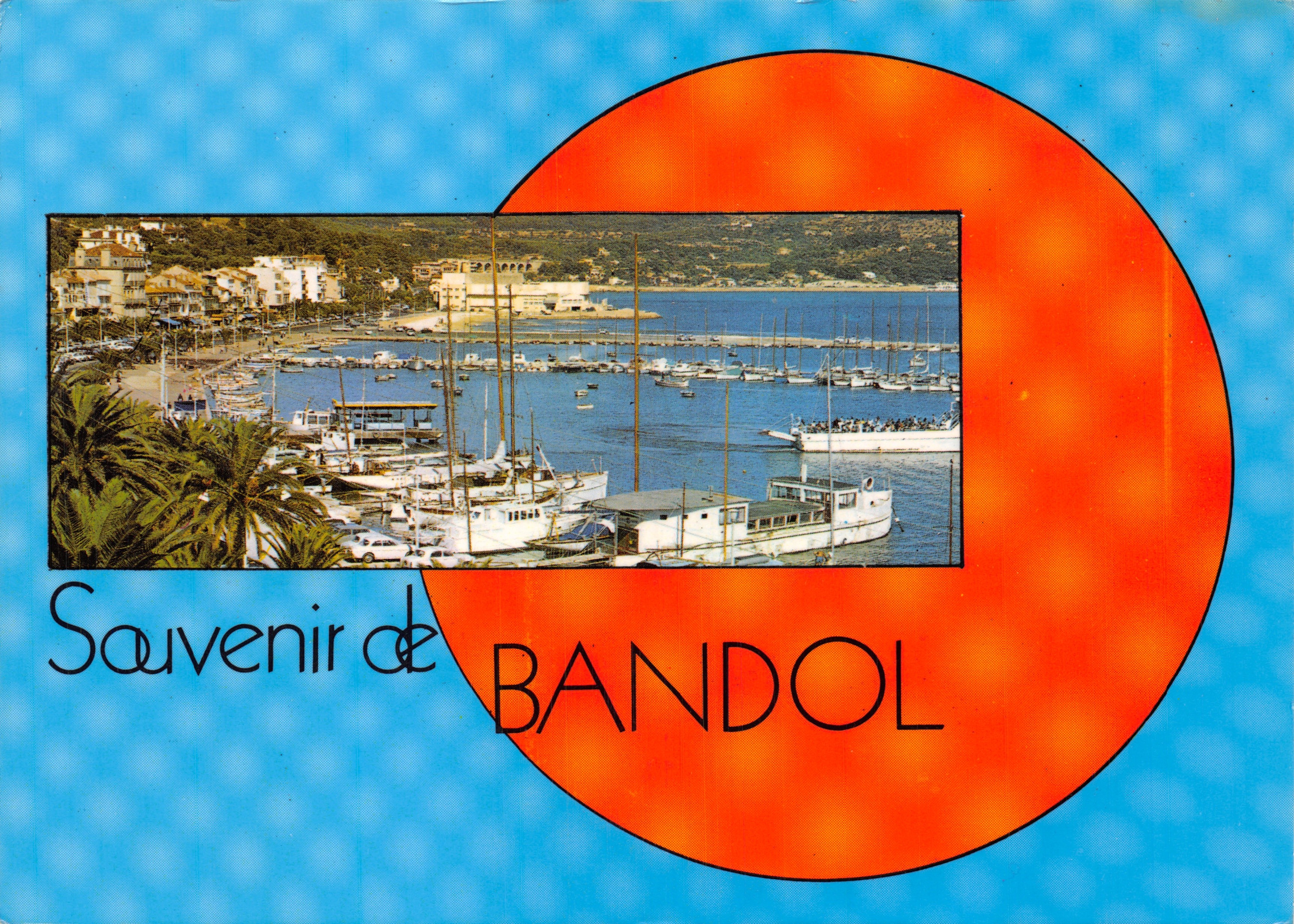 Port of Bandol — view of the port and boats — Les Editions Sira Chrome, n° C.379