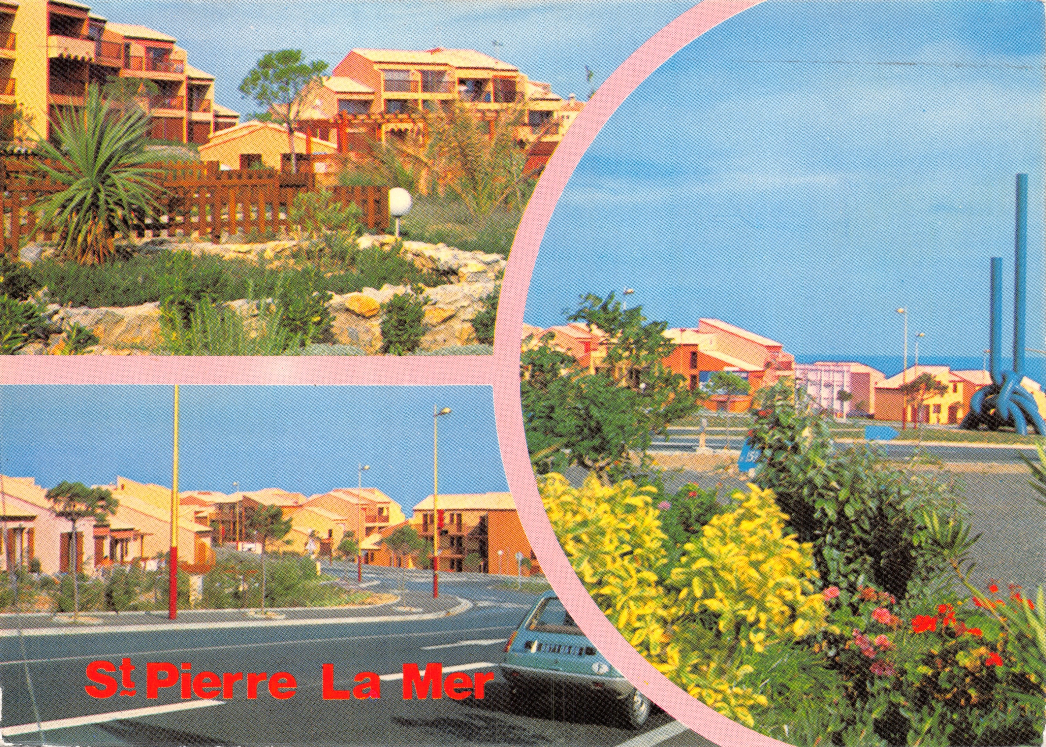St Pierre La Mer — panoramische uitzicht op de wijk en de zee — Editions S. Audumares