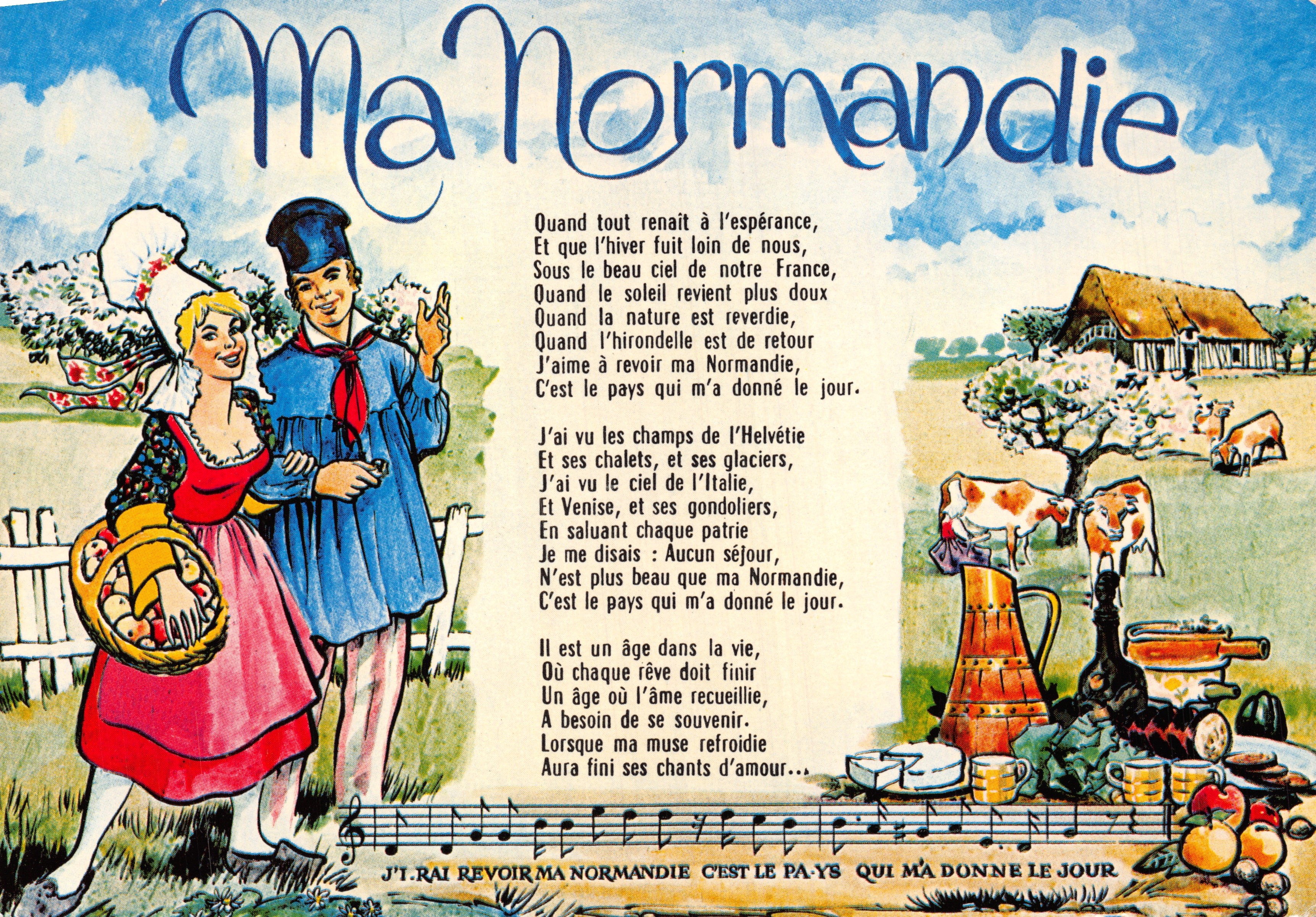 Mi Normandía — poema y música de Frédéric Bérat — editor ARTAUD Frères