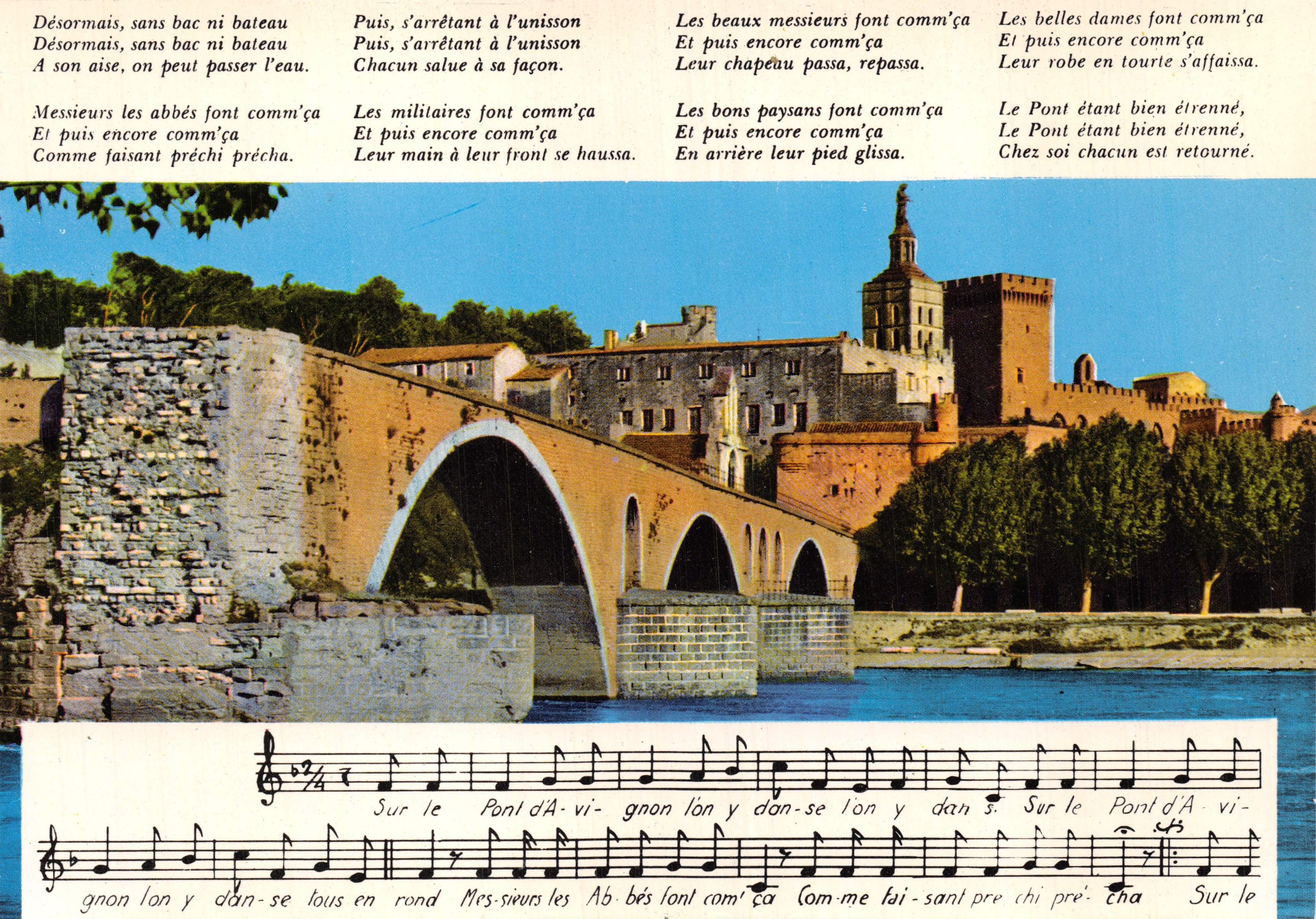 Avignon - De brug Saint-Bénézet en het Paleis van de Pausen — Éditions S.E.P.T. - NICE