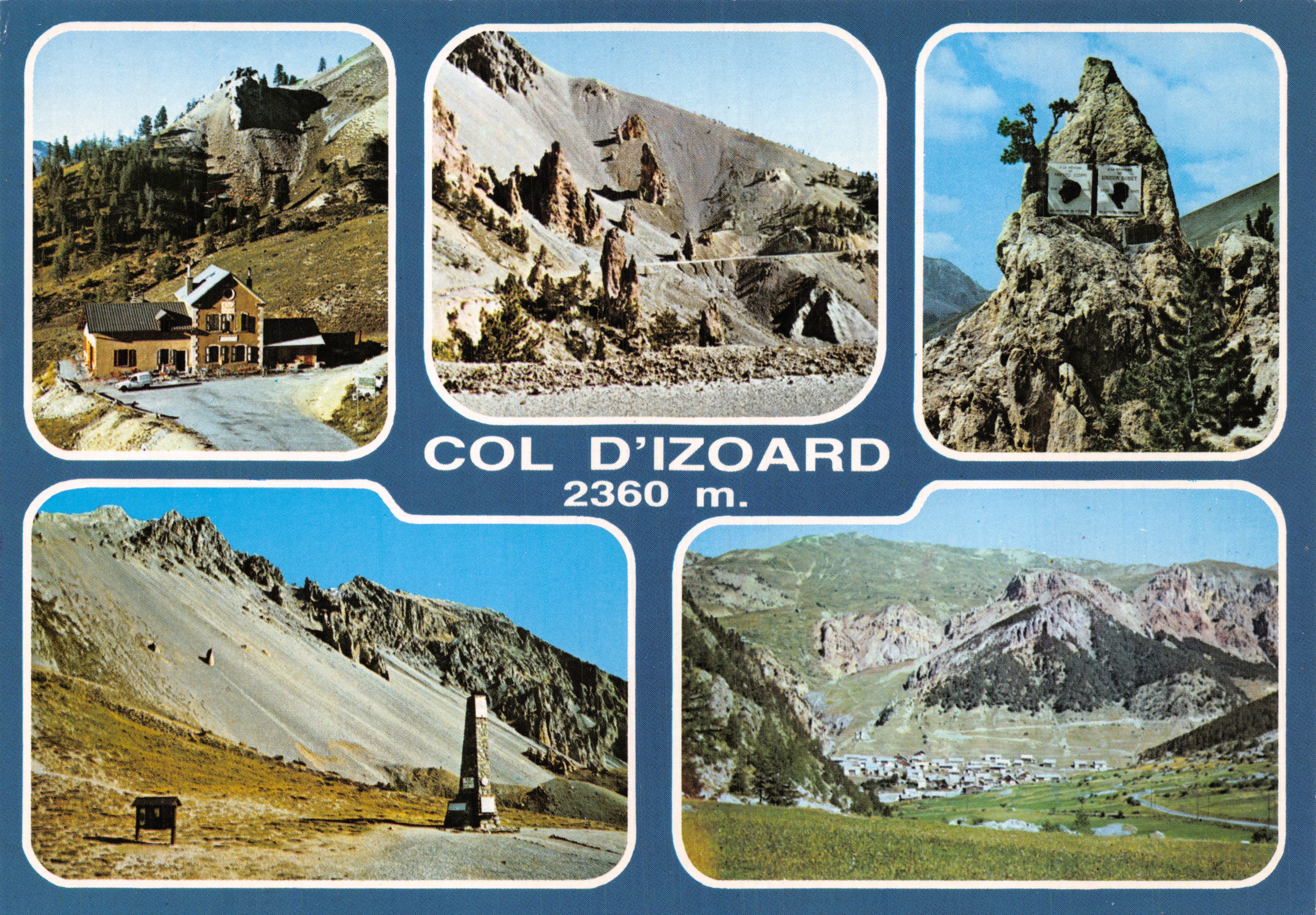 Col d'Izoard — vista panoramica con rifugio e monumento — stampato in Italia, n°12