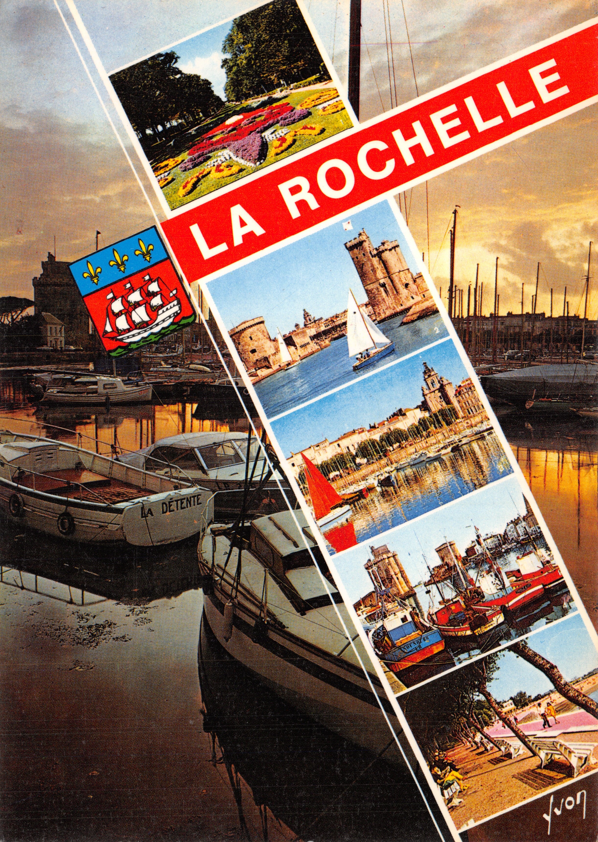 La Rochelle — vue panoramique du port et des monuments — éditeur Yvon