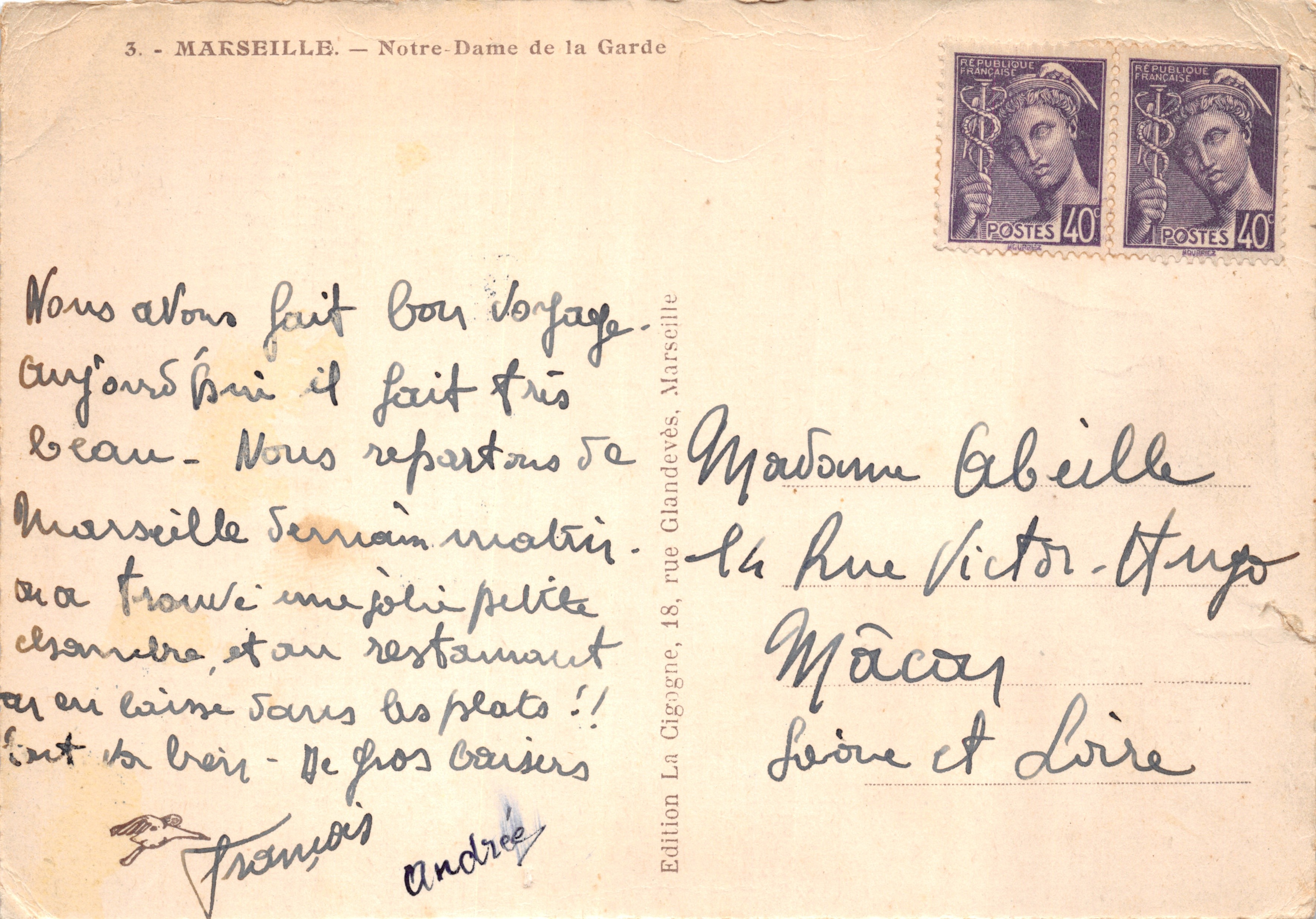 Marseille — Notre-Dame de la Garde — Édition La Glandevès, Marseille — Reverso