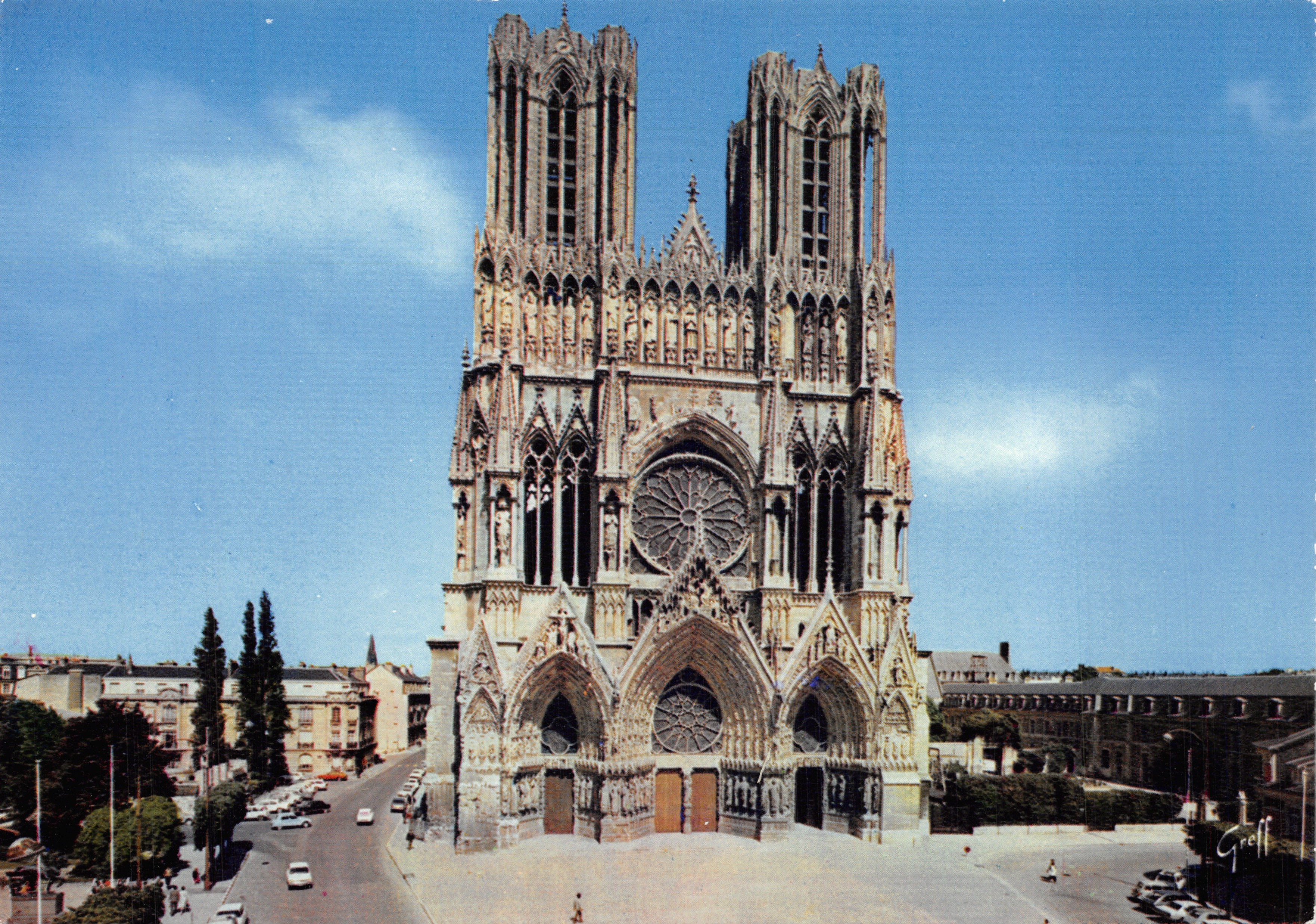 Reims — Facciata della Cattedrale — Editions GREFF