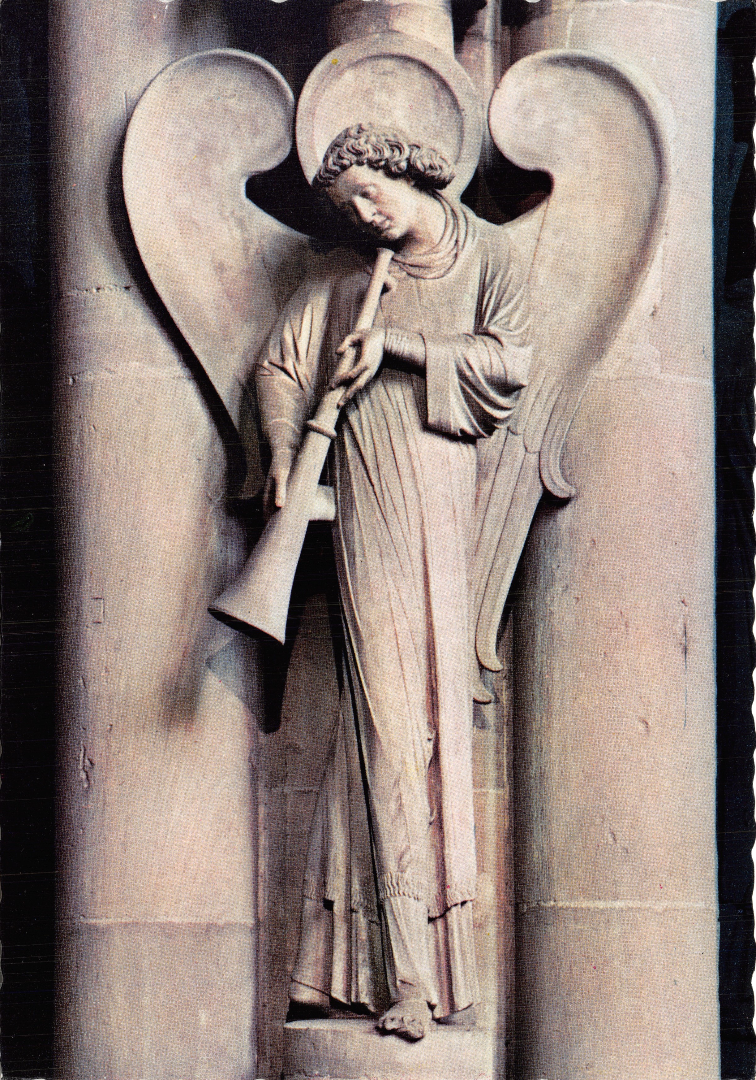 Angelo con la Trombetta — Pilastro degli Angeli, Cattedrale di Strasburgo — editore Les éditions d'art Marasco & Cie s.a.