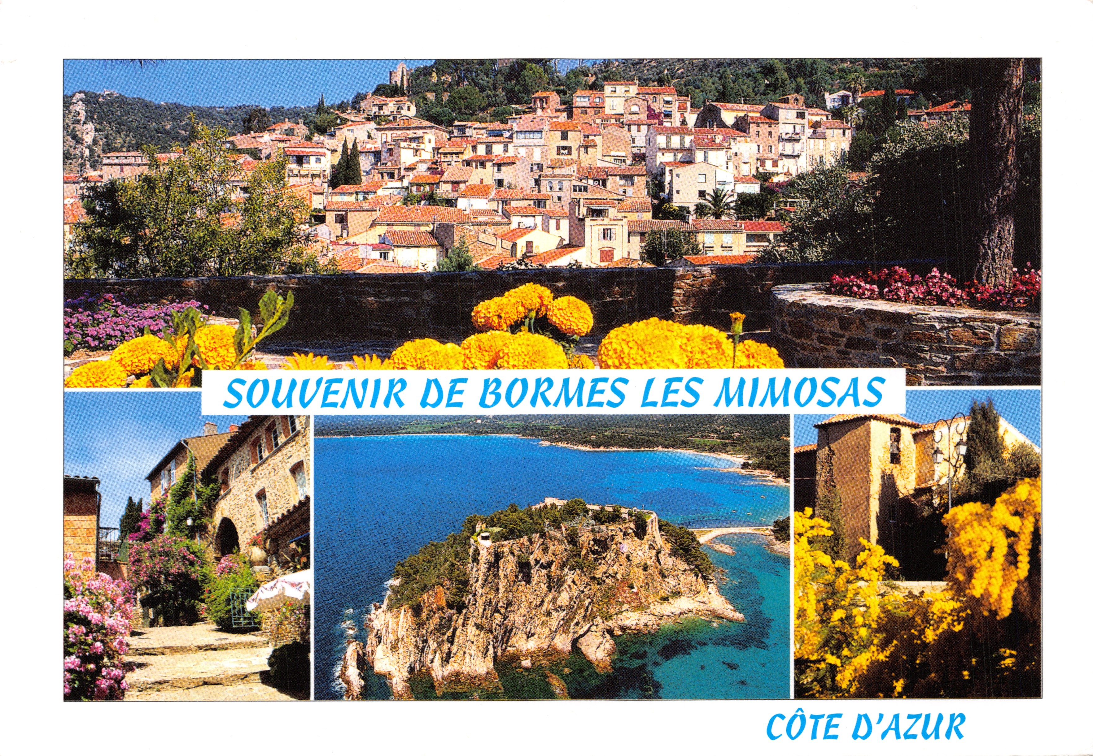 Bormes-les-Mimosas — vista panoramica e paesaggi costieri — Éditions Florian Mistral