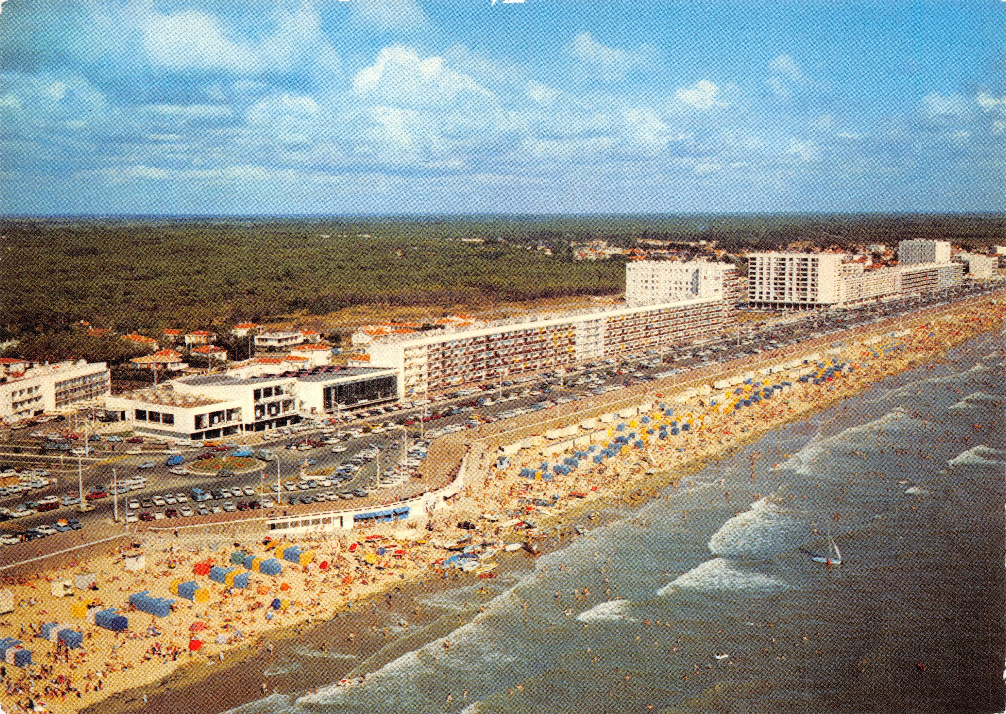 Cangé — vista aerea della spiaggia e degli alberghi — Edition du Vieux-Chouan