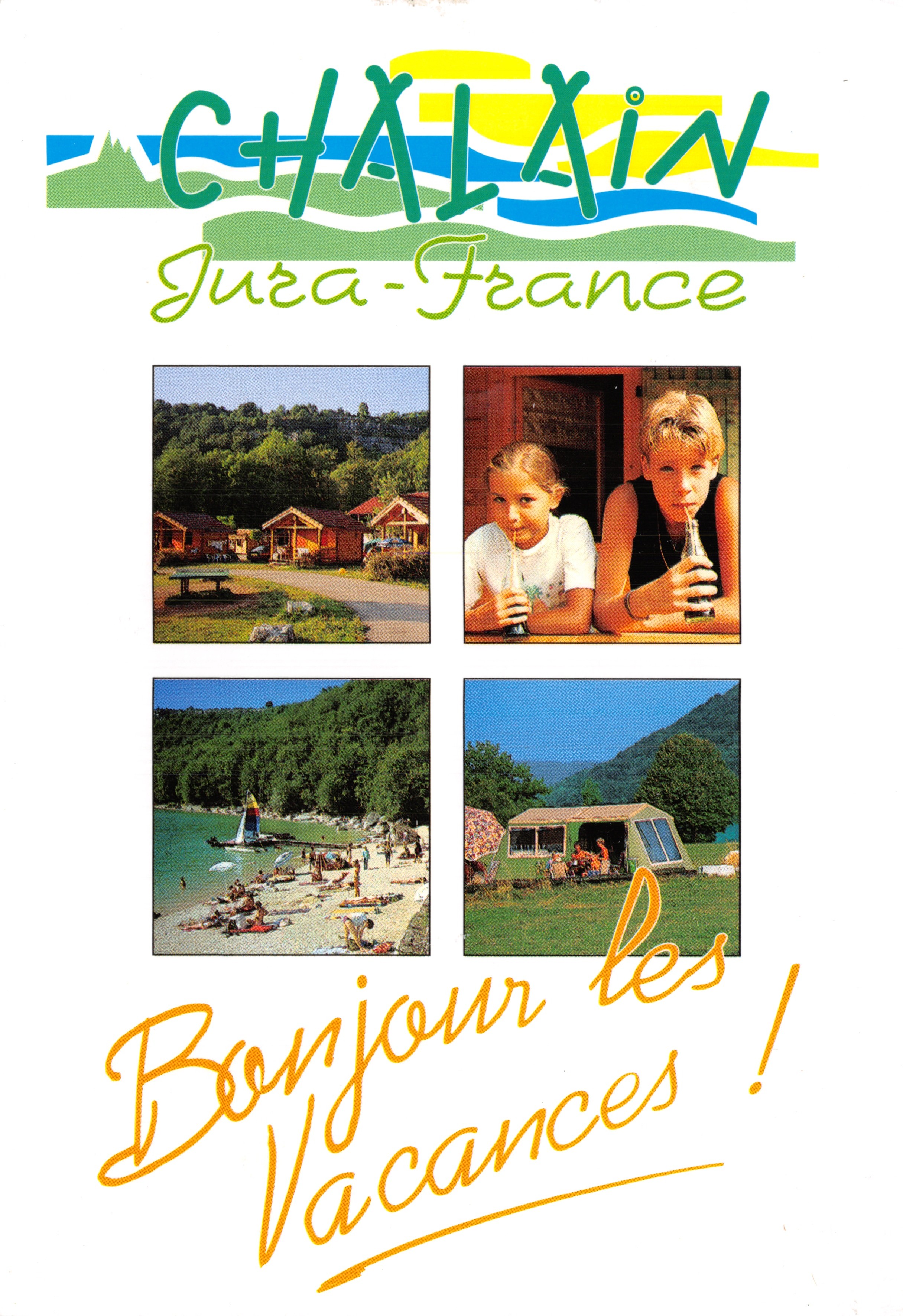 Chalain - Jura-Francia — camping con vista sul lago e sulla foresta, editore ÉDITIONS PROTEC - DOLE