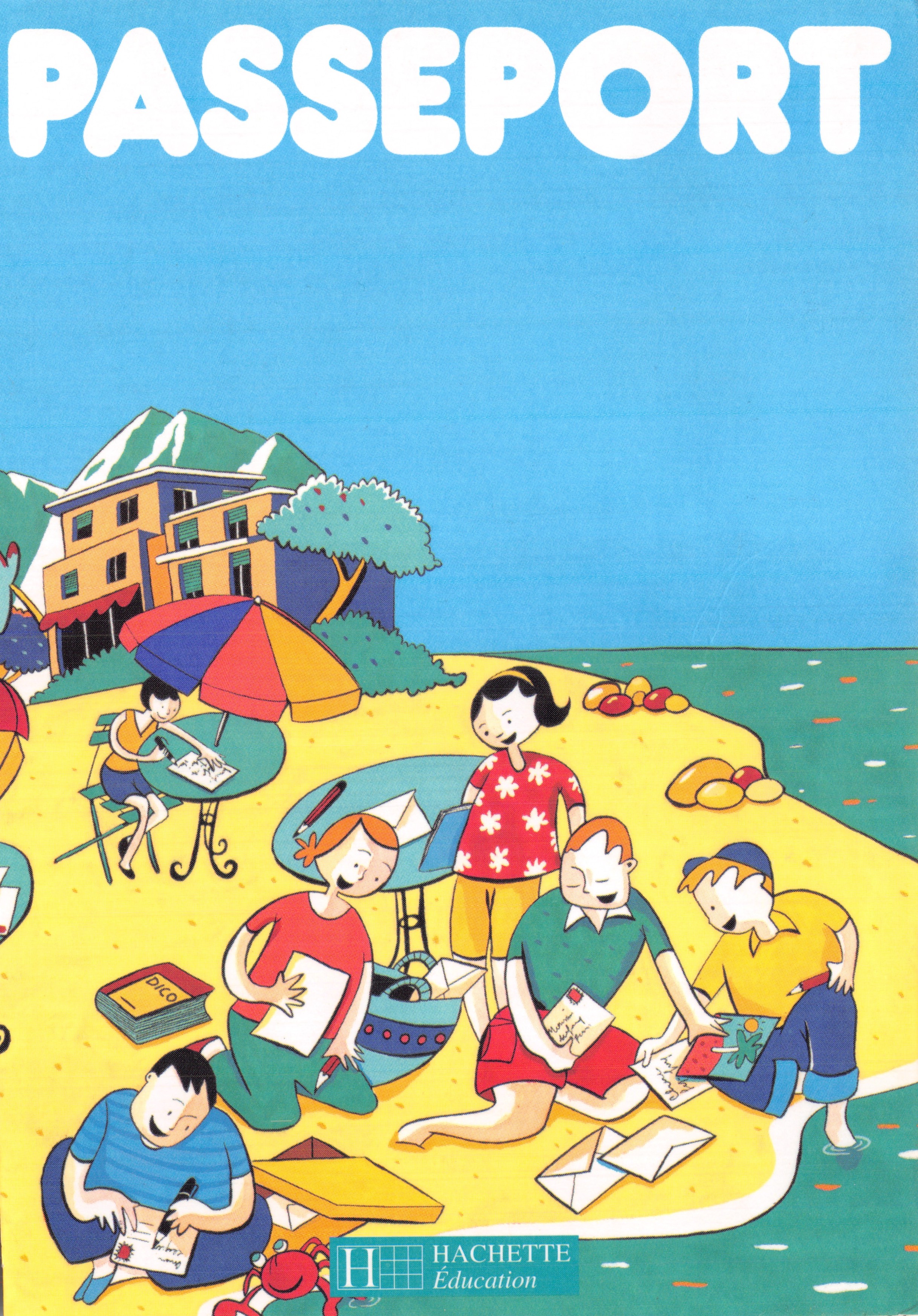 Passeport - Enfants sur une plage — éditeur Hachette Éducation