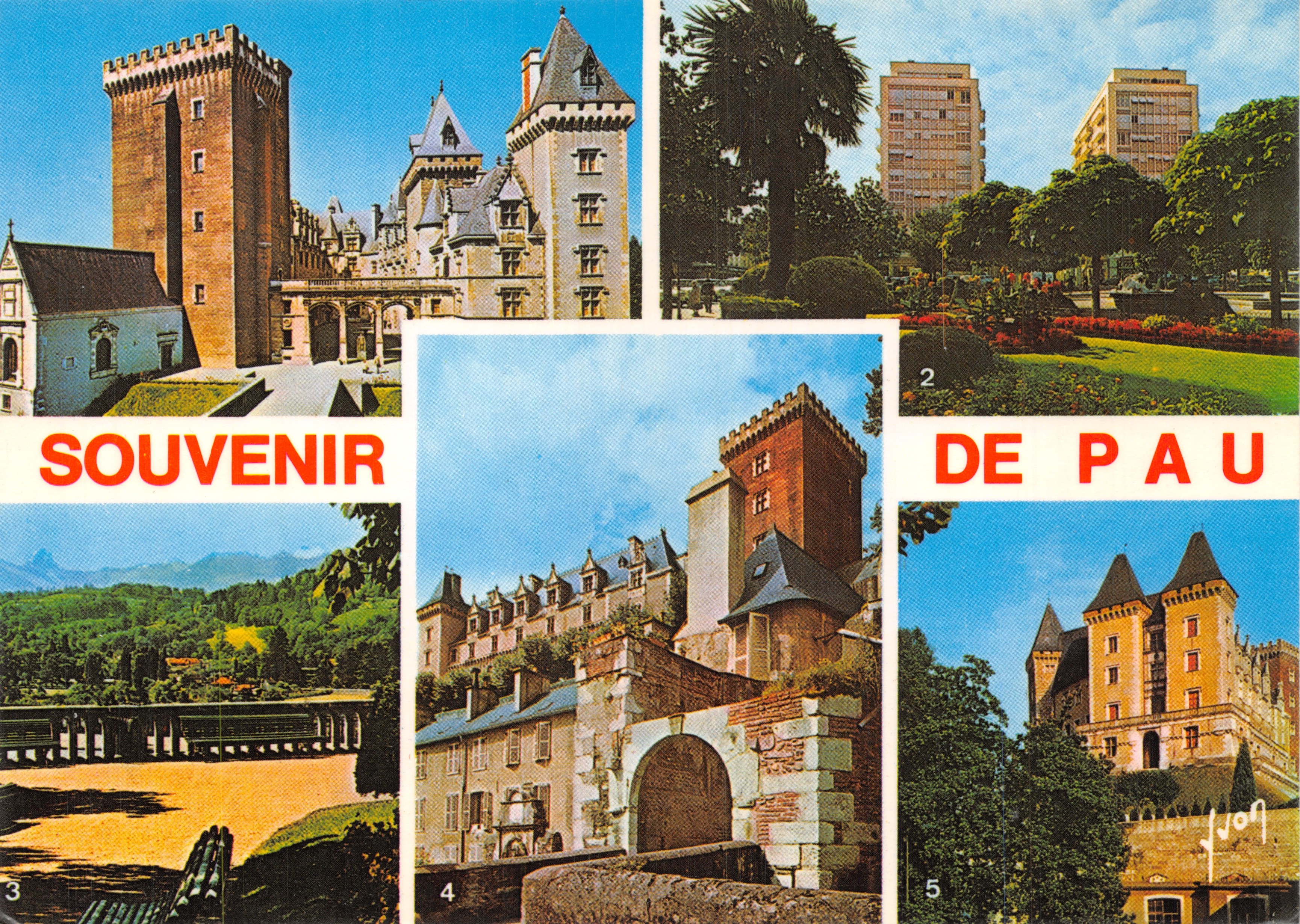 Pau — Château, Place Georges-Clemenceau et paysages — Éditions d'Art Yvon, Paris