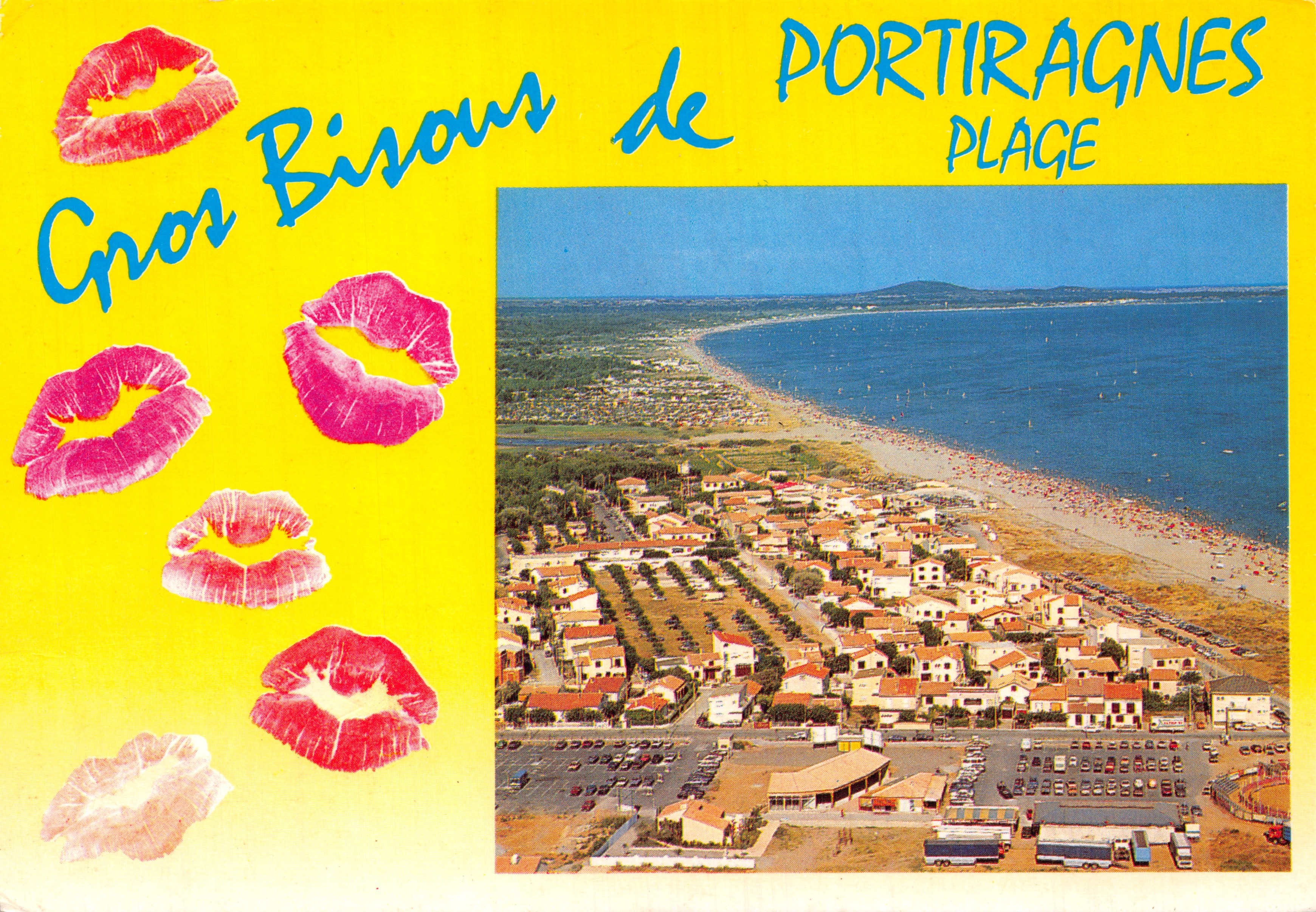 Portiragnes Plage — vista aérea de la playa y del pueblo — editor S.A. APA-POUX - ALBI