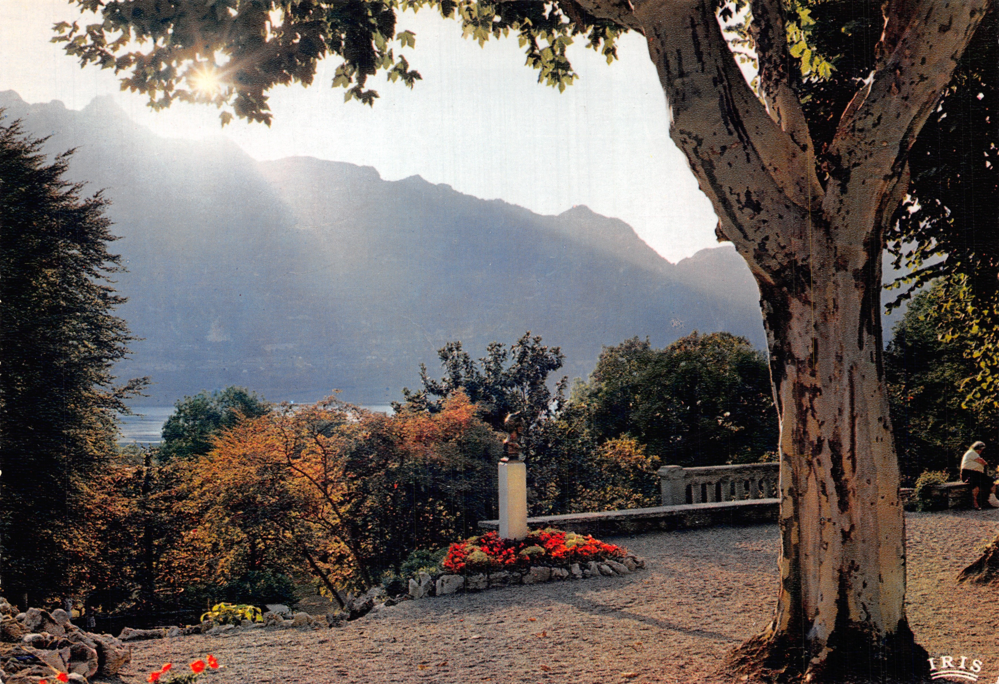 Aix-les-Bains — Stele di Lamartine e la Dent du Chat — editore IRIS