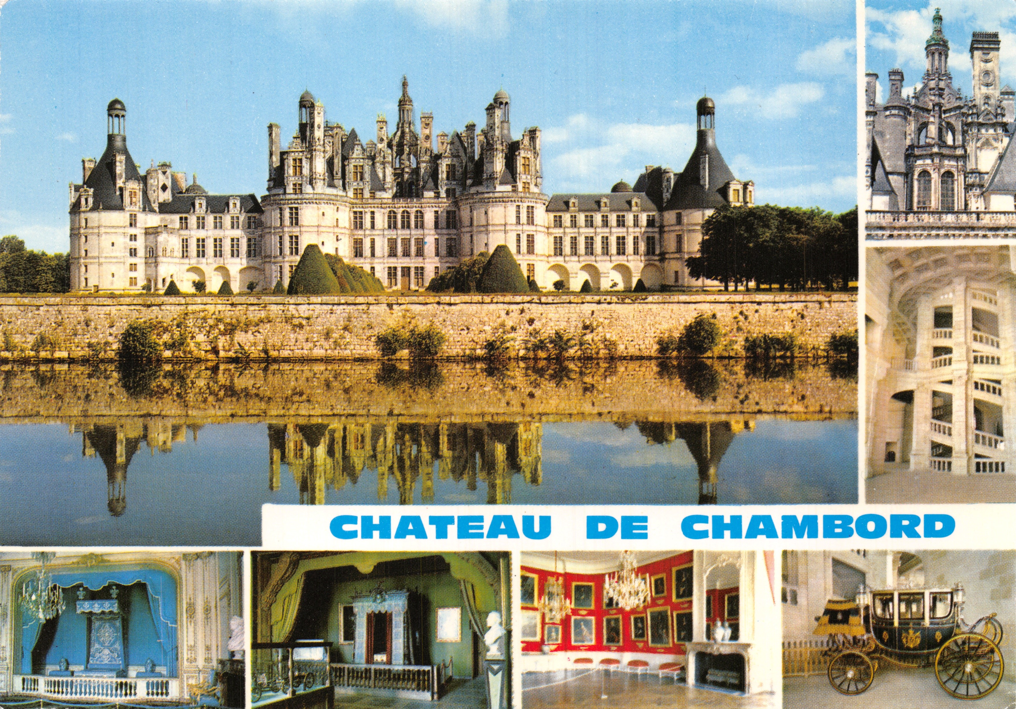 Castillo de Chambord — vista panorámica y interiores — Editions GREFFE